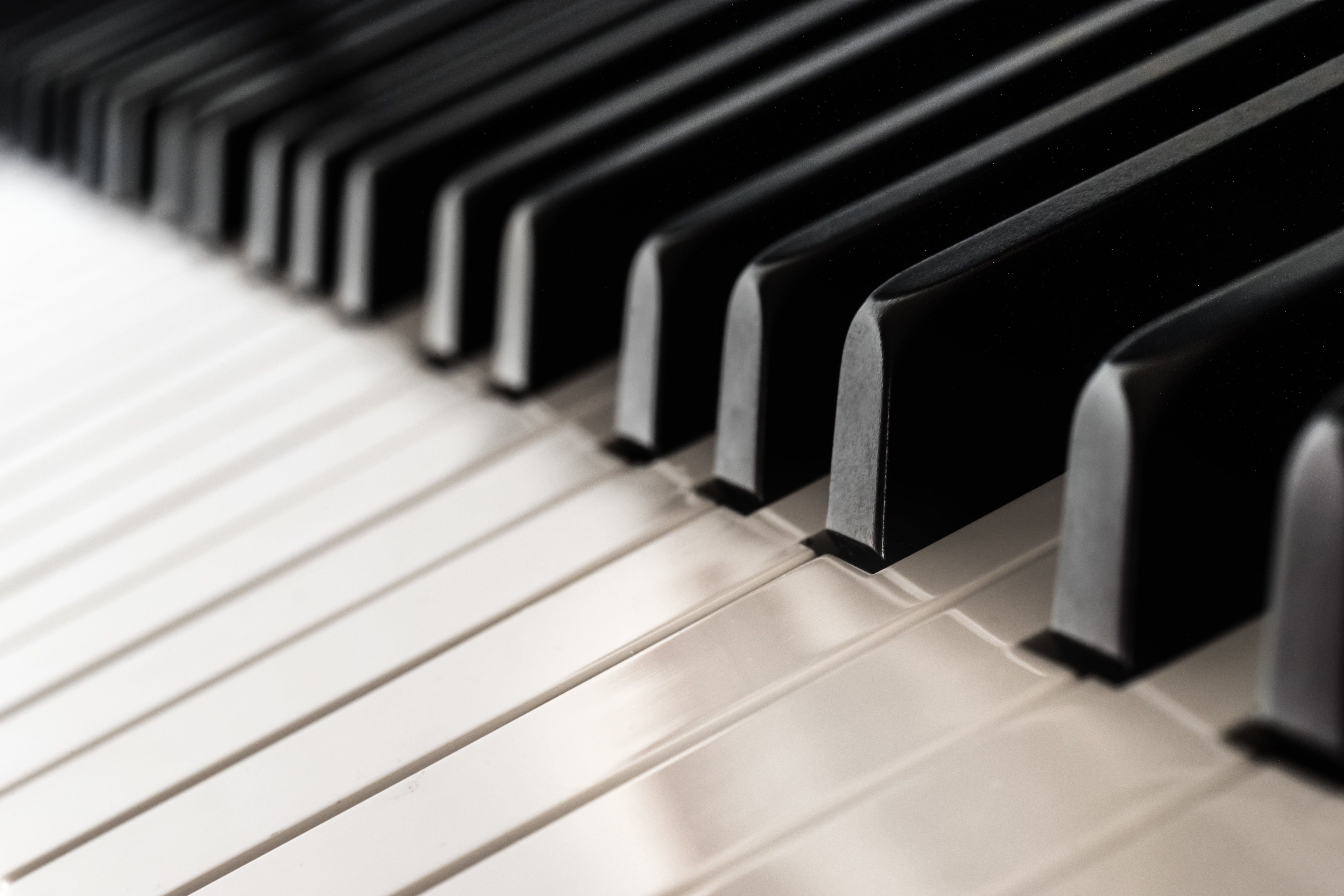 Tasti bianchi e neri pianoforte, 5953x3969 4K Ultra HD, Monitor 4K