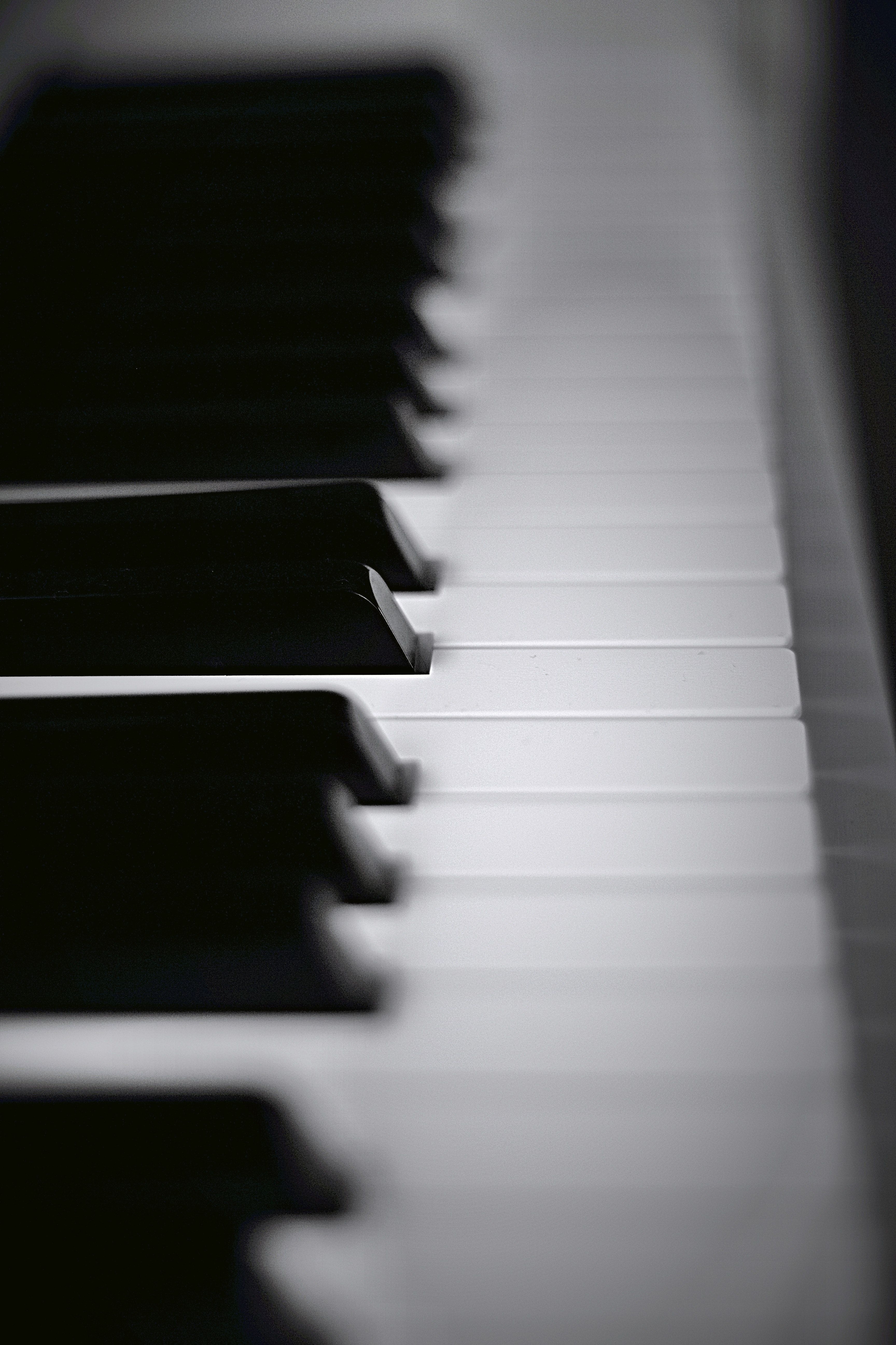 Tasti di pianoforte bianco e nero, 3456x5184 Full HD Verticale, Smartphone