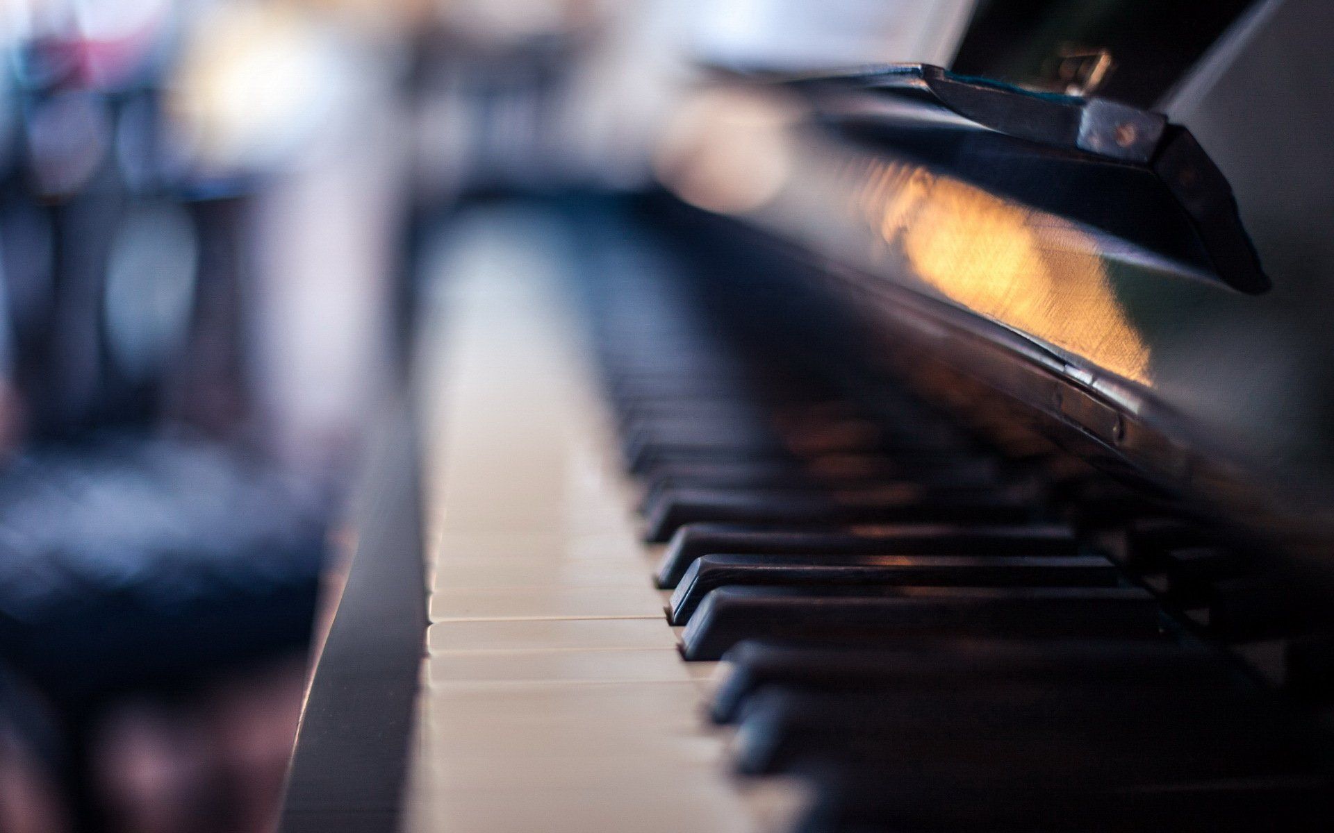 Tastiera di pianoforte sfocata, 1920x1200 WUXGA, Laptop