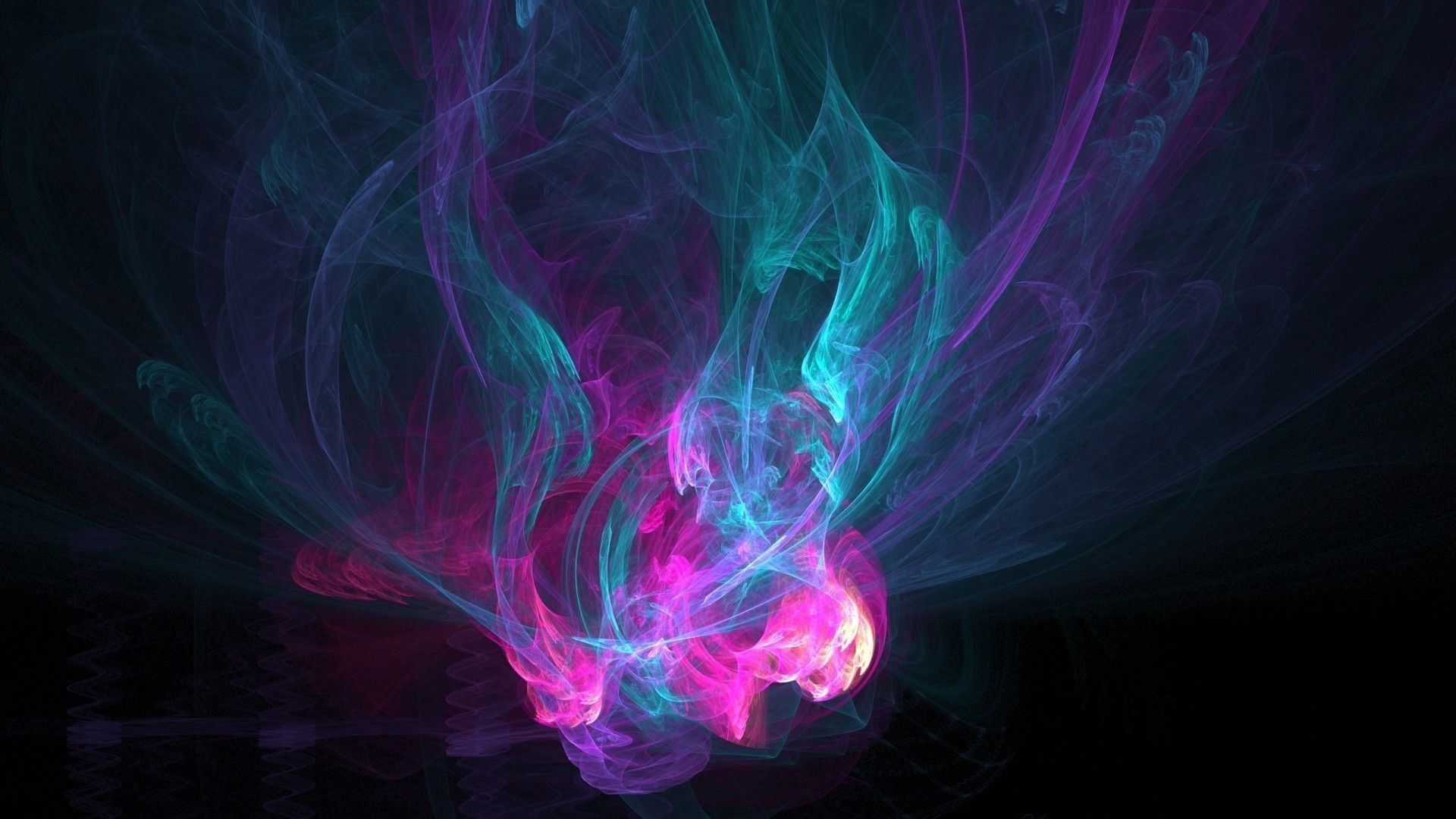Fumo colorato viola turchese, 1920x1080 Full HD, Desktop