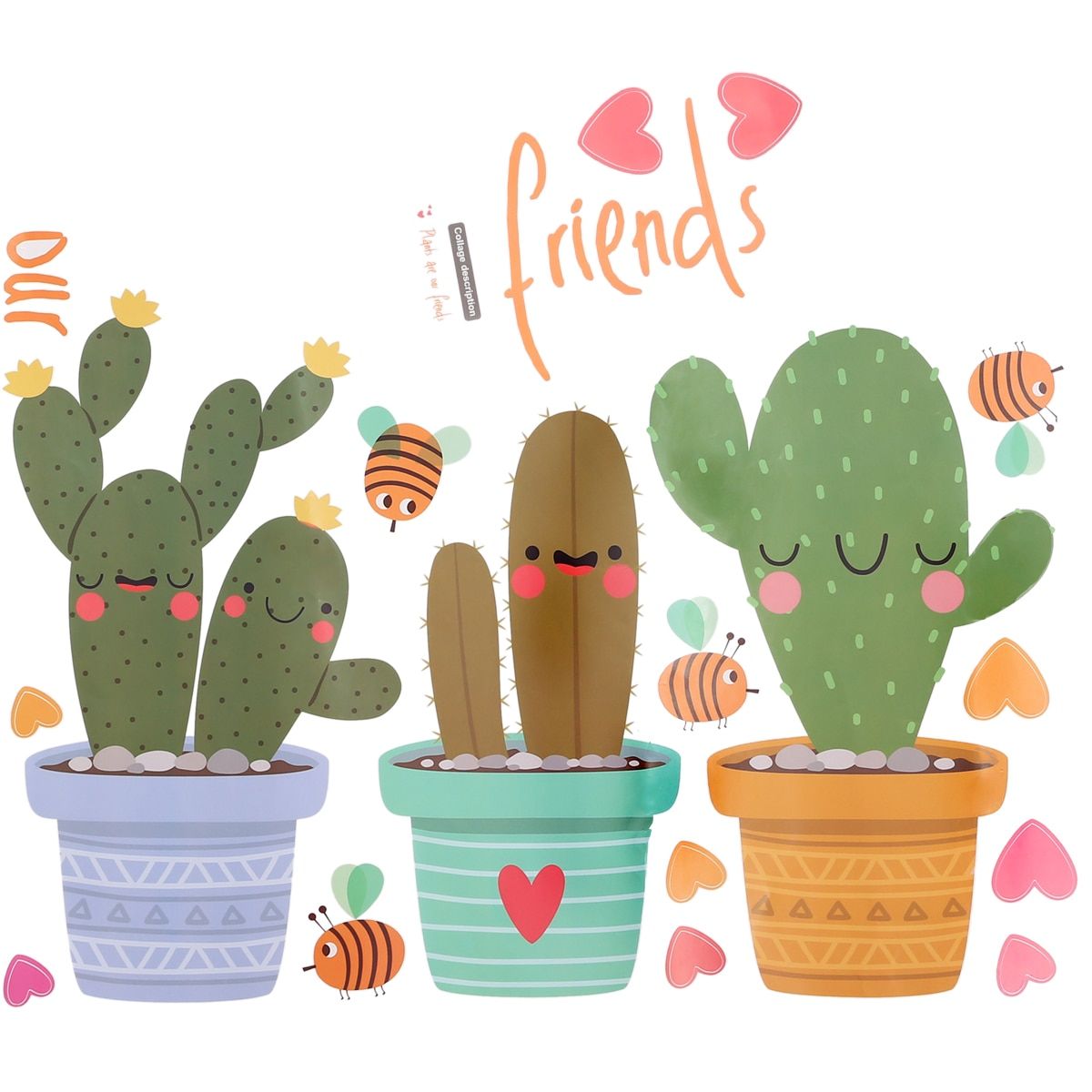 Cactus in vaso simpatici, 1200x1200 HD, PC
