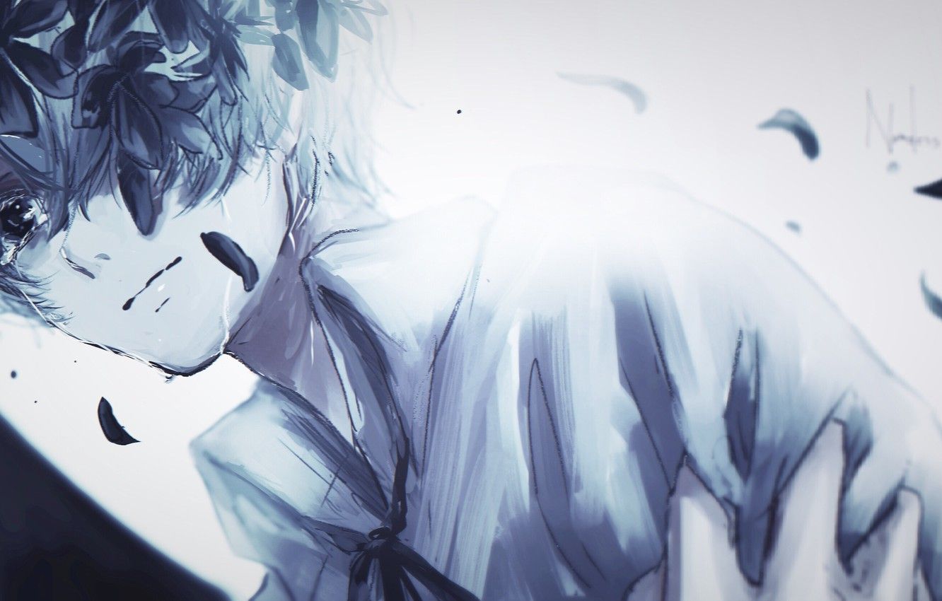 Ragazzo anime con cuffie, 3656x2665 2K, Monitor Gaming