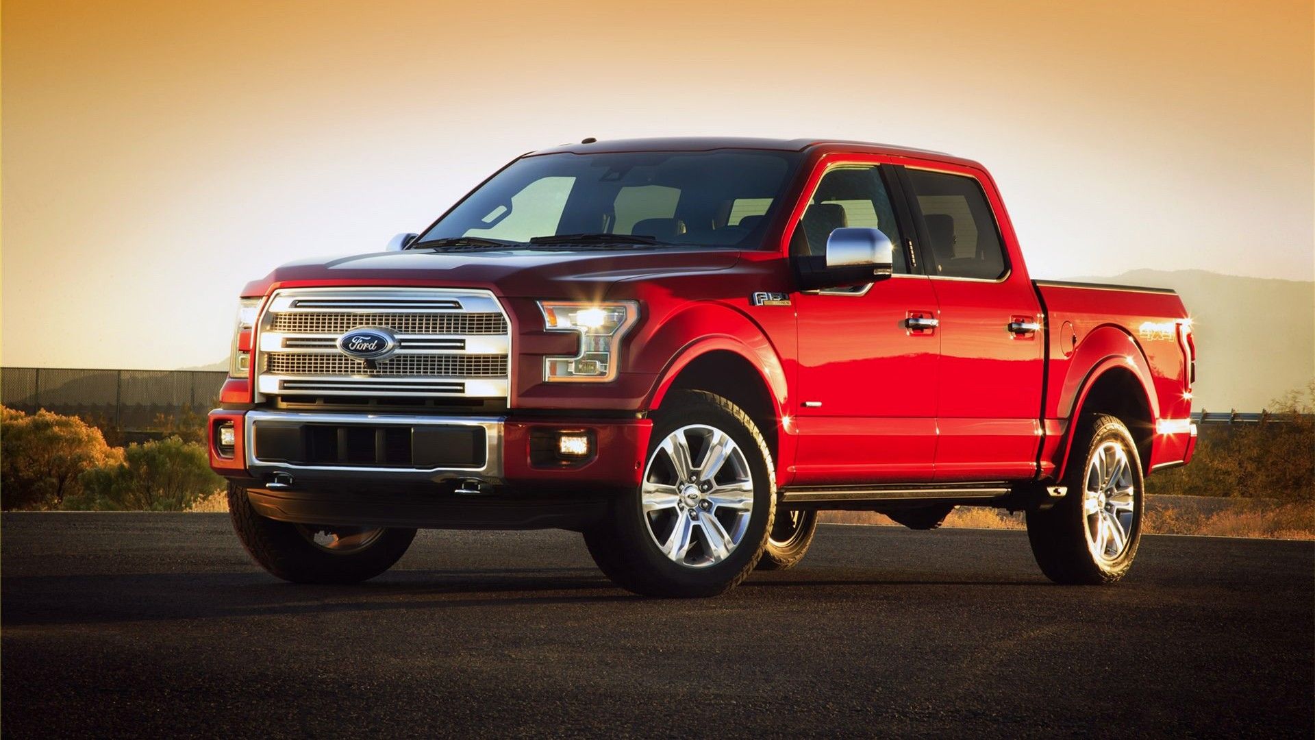 Ford F-150 pickup rosso, 1920x1080 Full HD 1080p, Desktop
