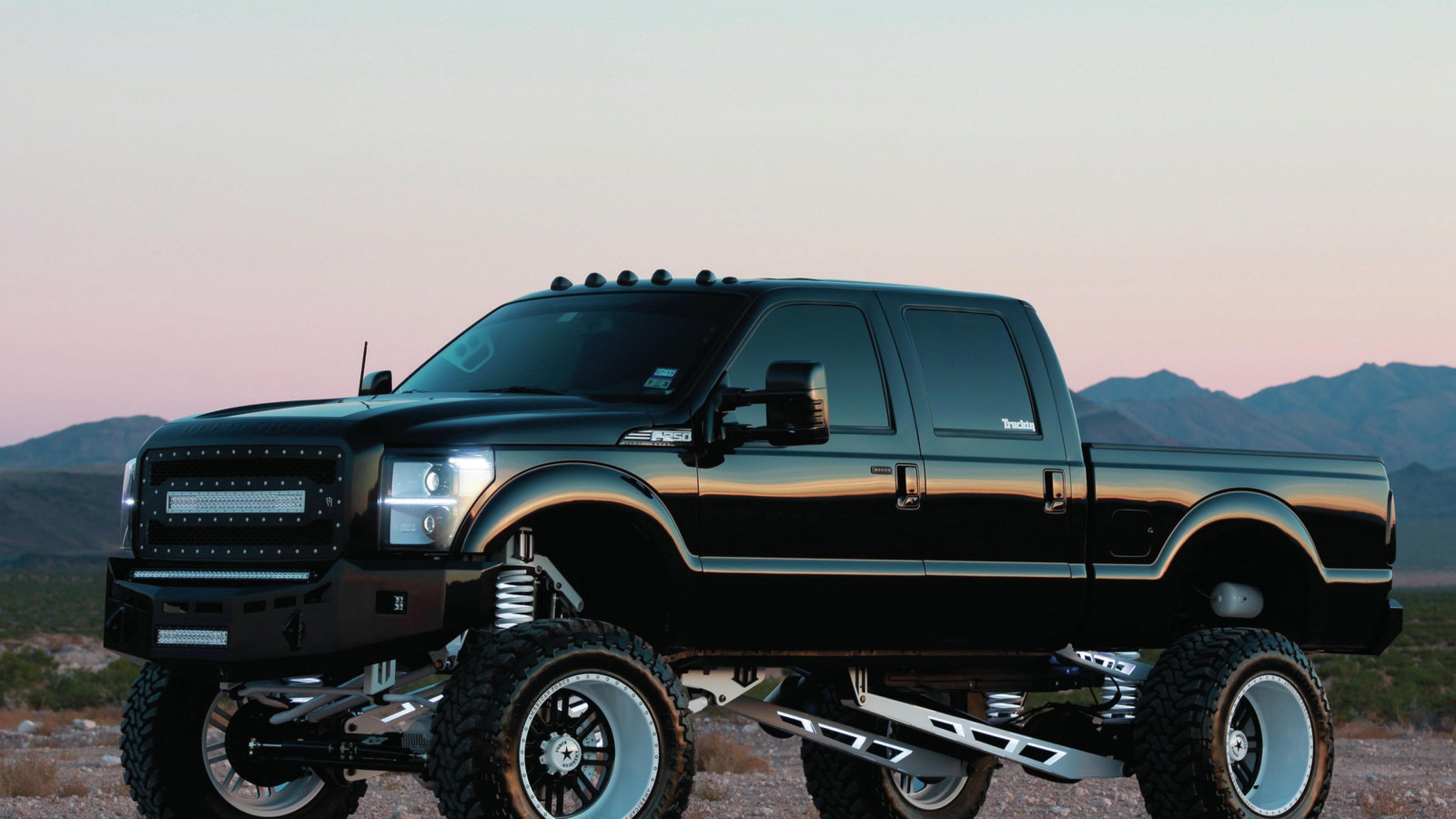 Ford pickup nero sollevato, 3840x2160 Ultra HD, 4K TV