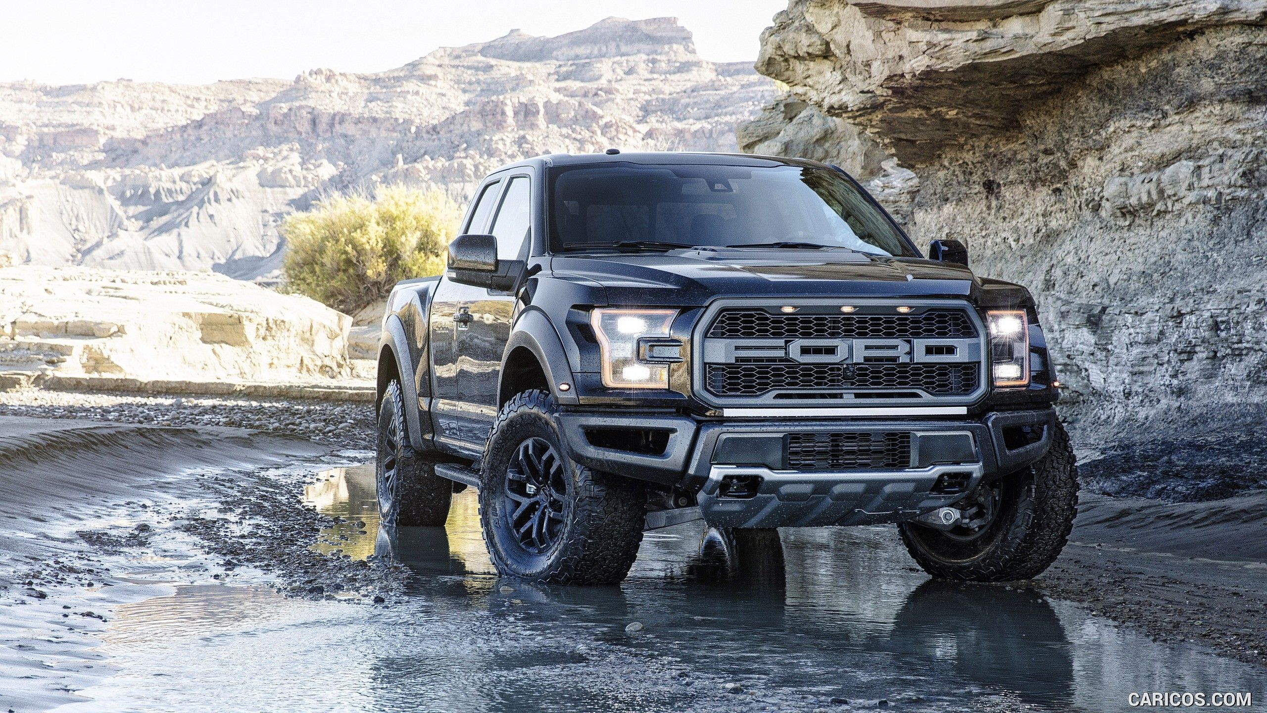 Ford Raptor pickup nero, 2560x1440 QHD, Laptop