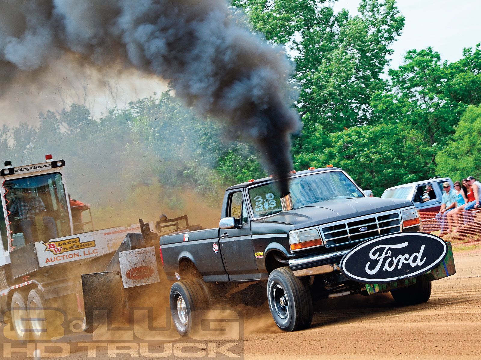 Pickup Ford diesel truck pulling, 1600x1200 HD Ready, PC