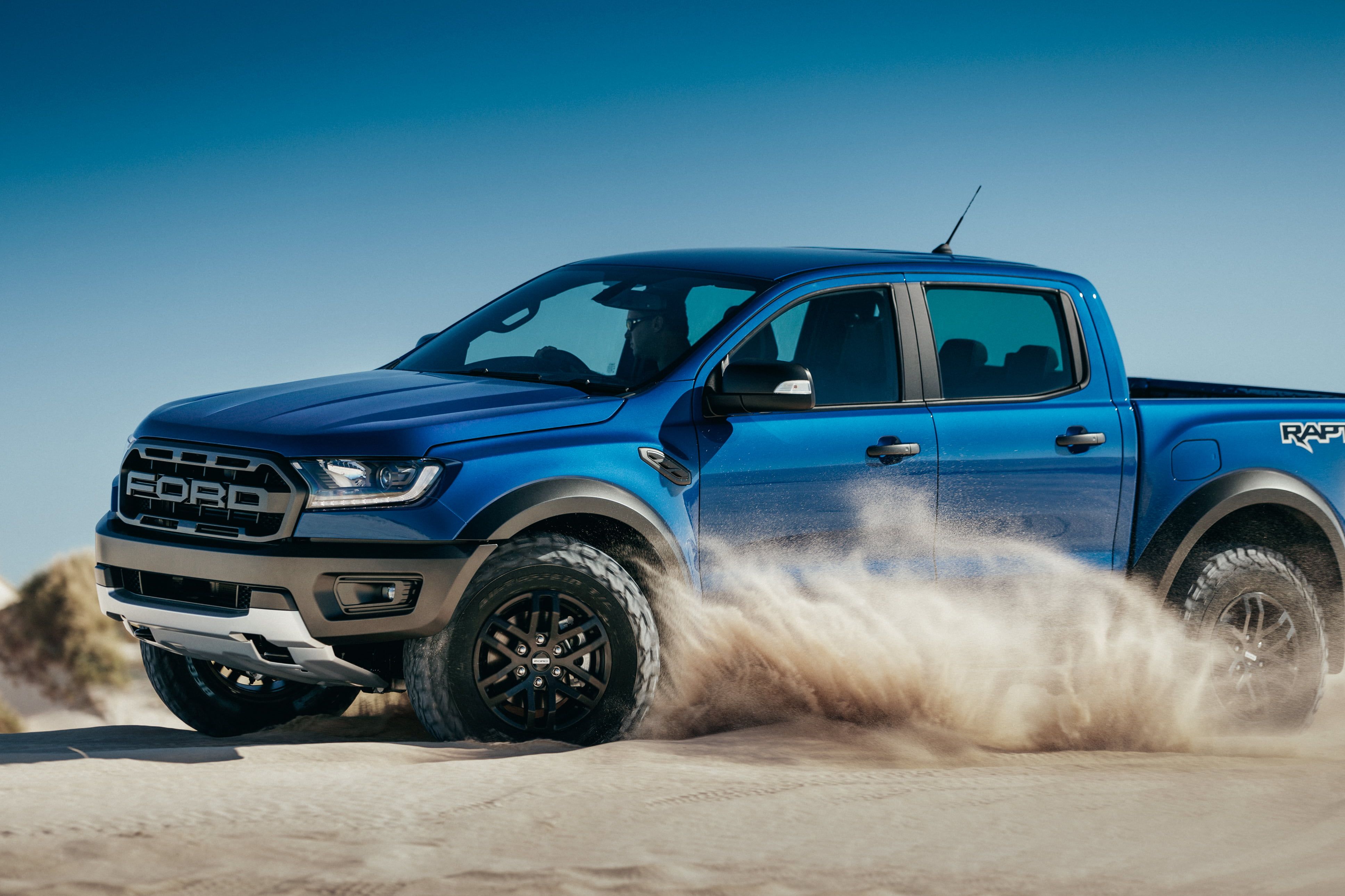Ford Ranger Raptor blu deserto, 3872x2581 UHD, PC 4K