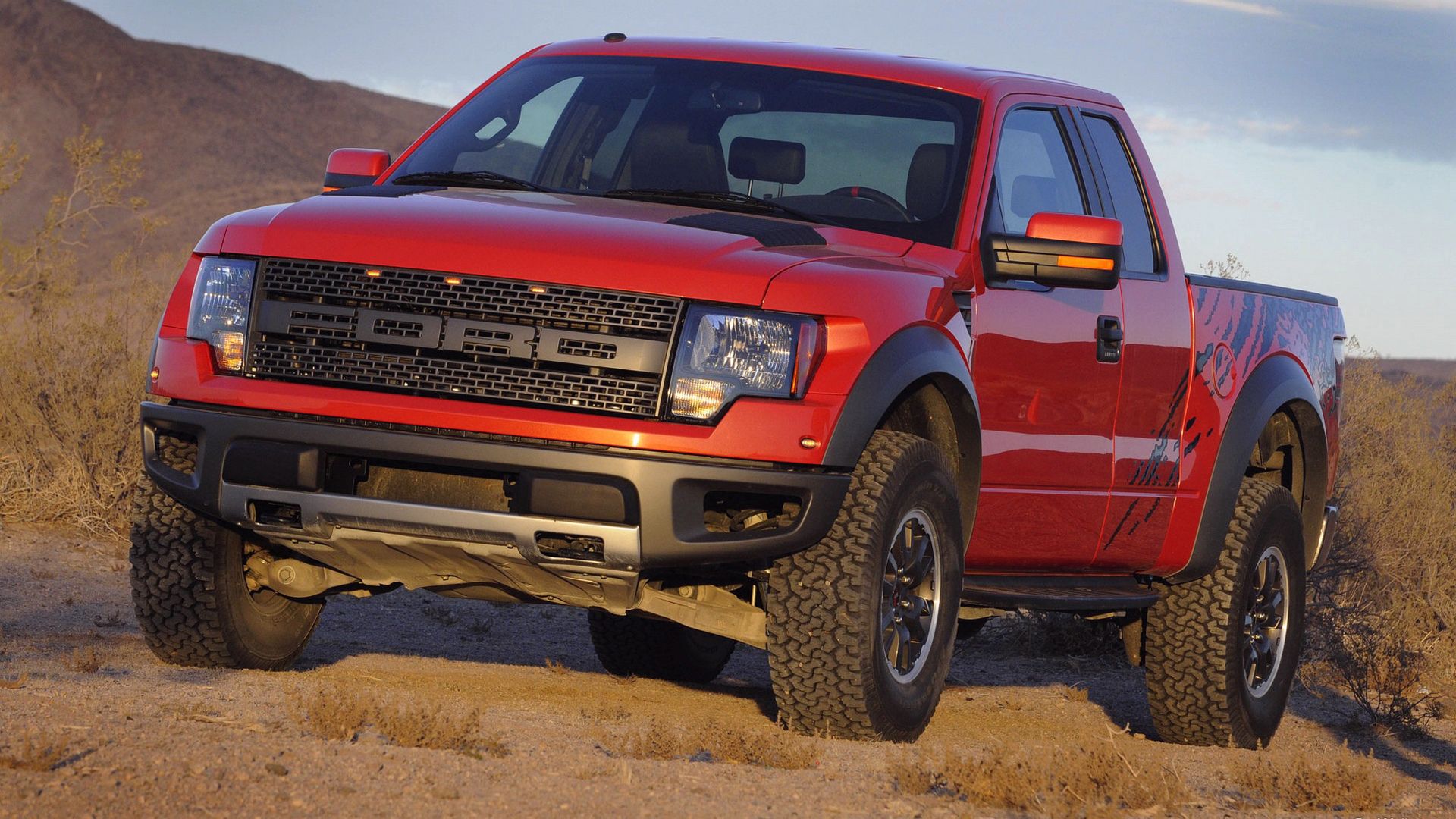 Ford Raptor rosso deserto, 1920x1080 1080p, Desktop
