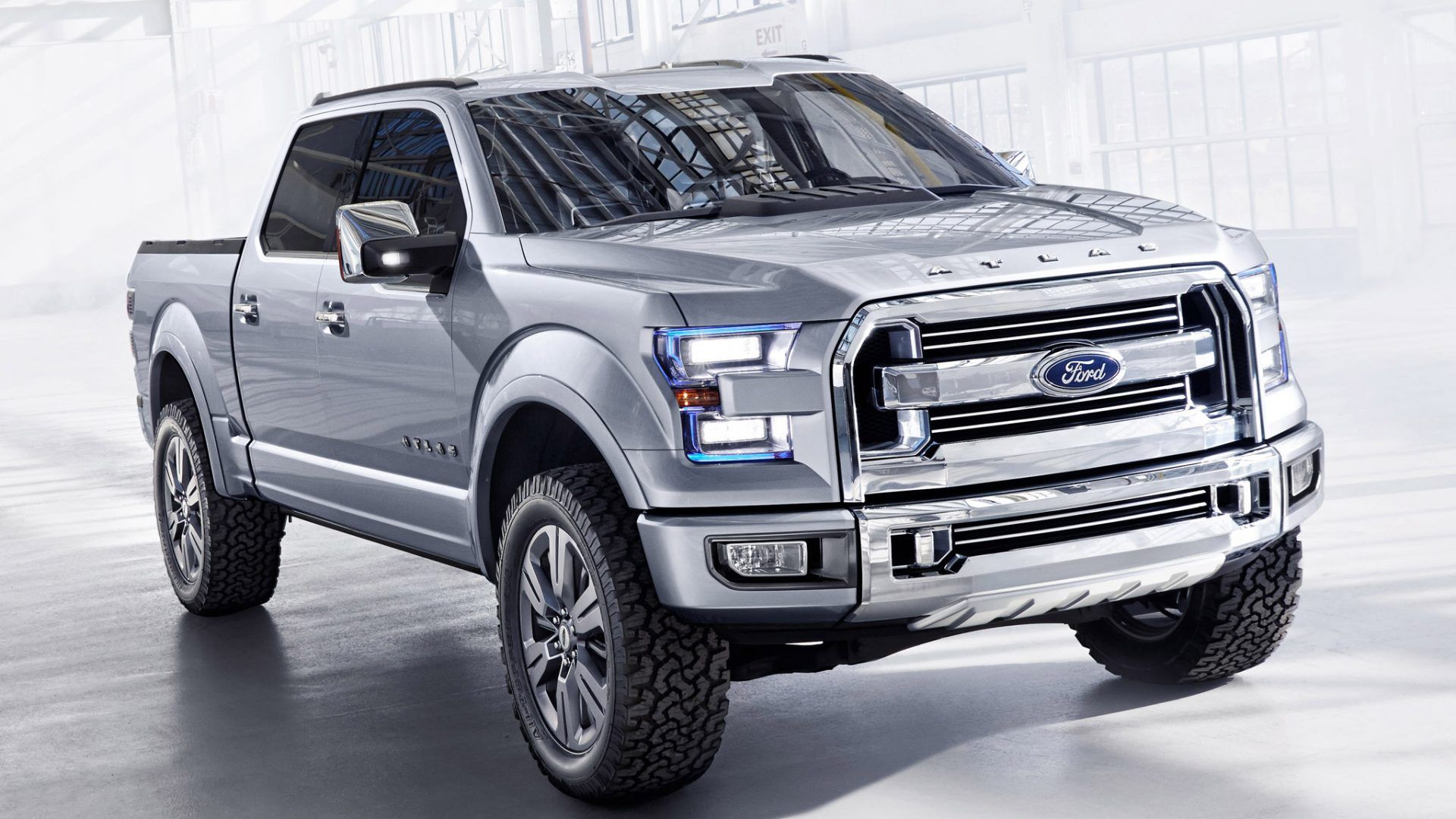 Pickup Ford grigio metallizzato, 1920x1080 1080p, Desktop