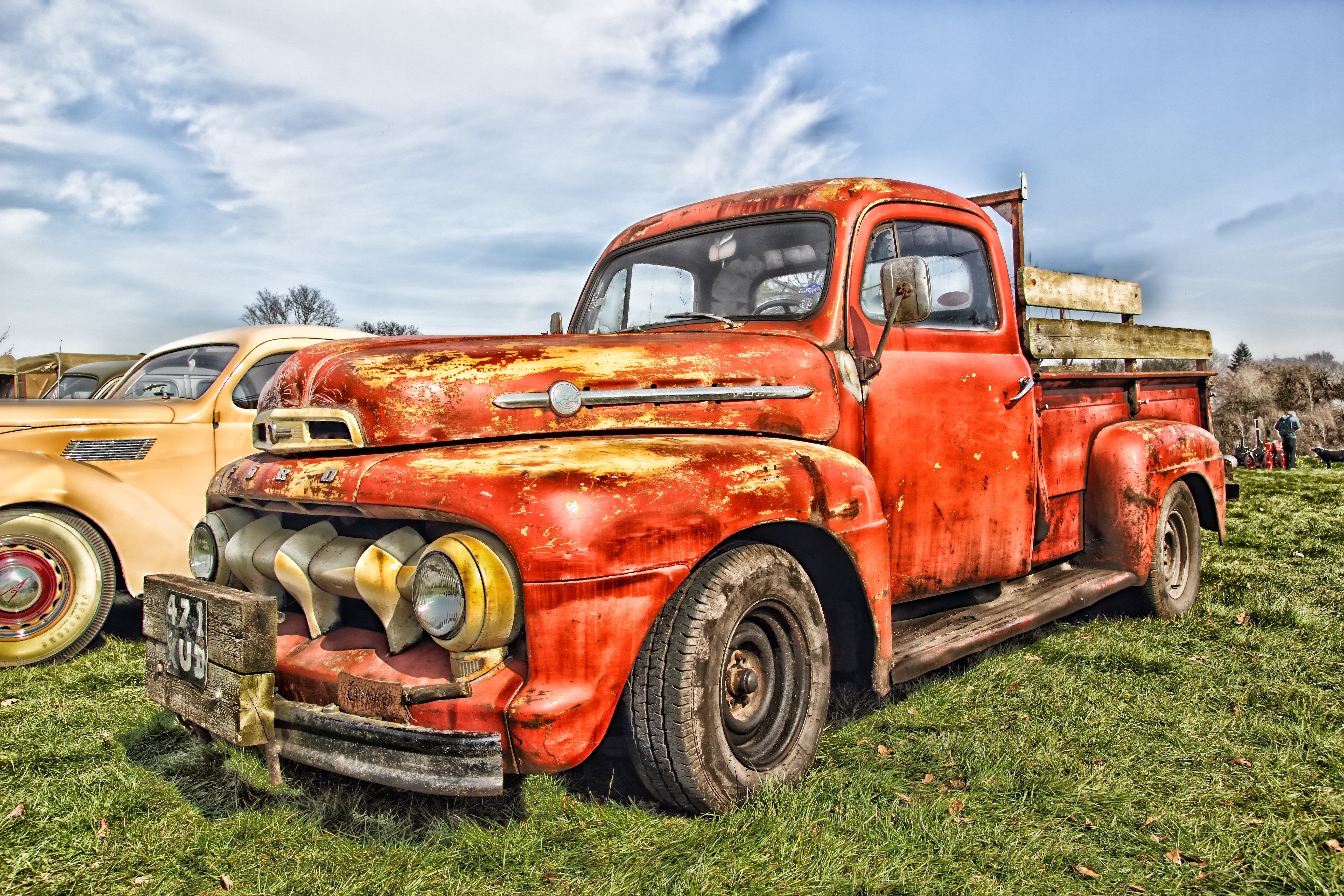 Vecchio camion arrugginito rosso, 5184x3456 4K, Desktop 4K