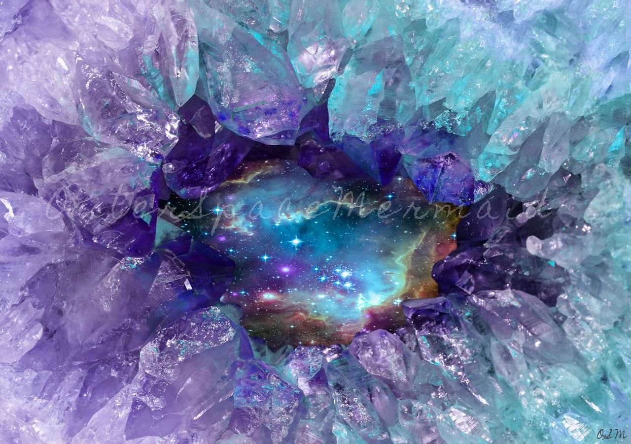 Geode di cristalli viola turchese, 1280x902 720p, MacBook Air