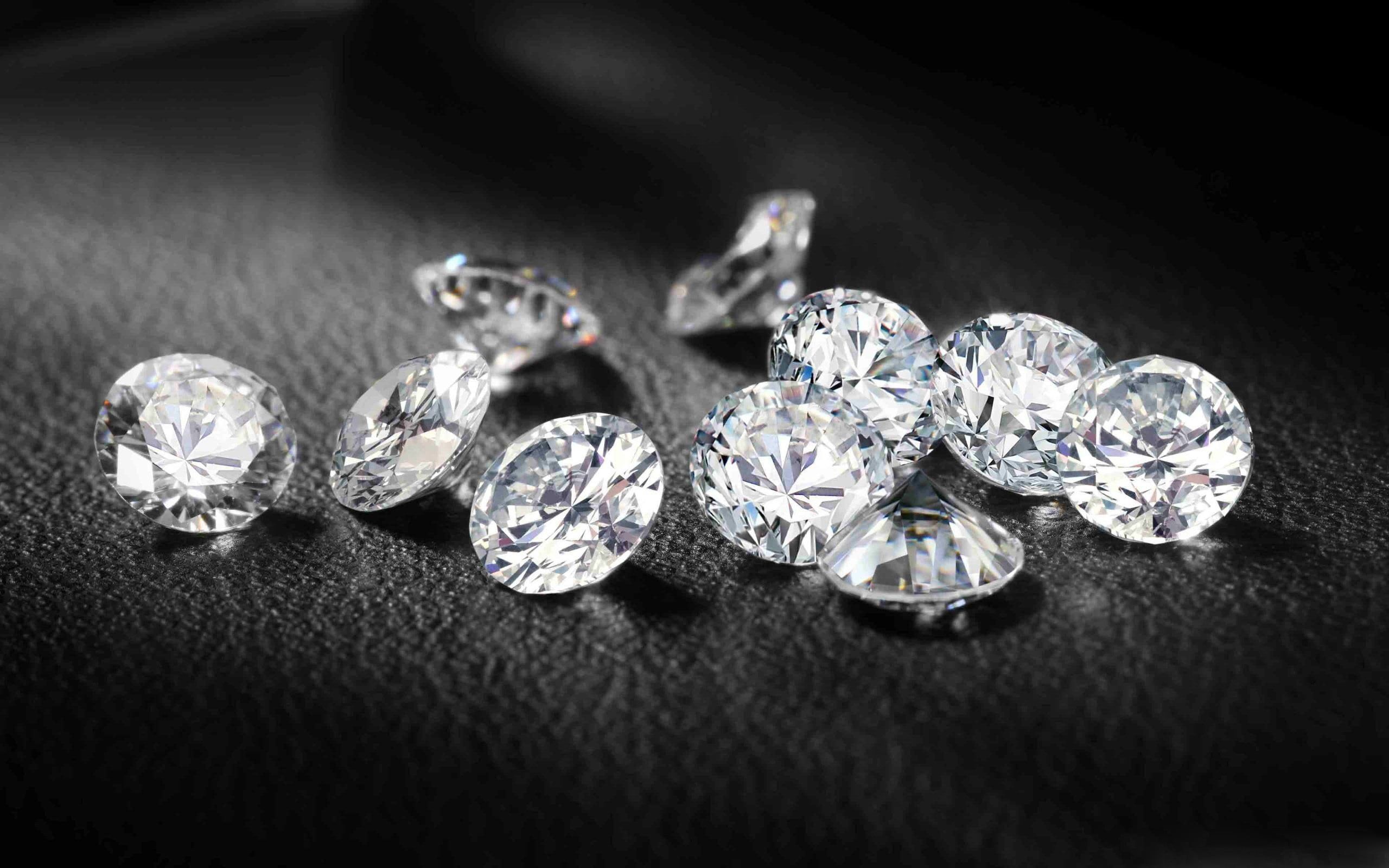 Diamanti su superficie nera, 2560x1600 2K, MacBook Pro