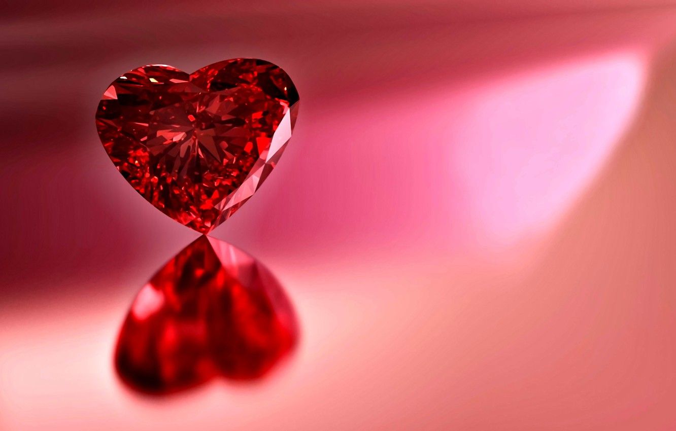 Rubino a forma di cuore, 1332x850 720p, PC