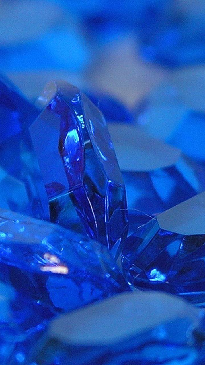 Cristalli blu pietra preziosa, 720x1280 Full HD Verticale, iPhone