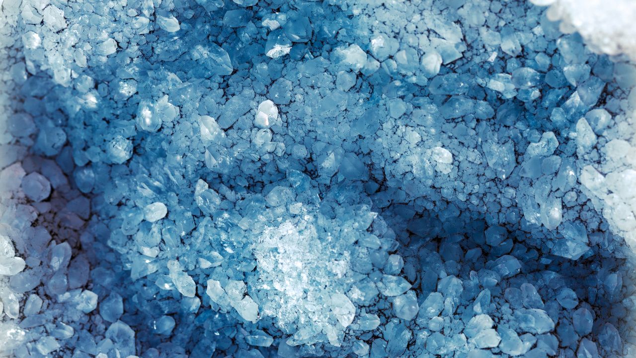 frammenti geometrici blu viola, 1280x720 720p, Laptop