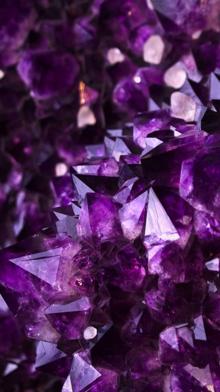 Cristalli di ametista viola, 720x1280 Full HD Verticale, Smartphone