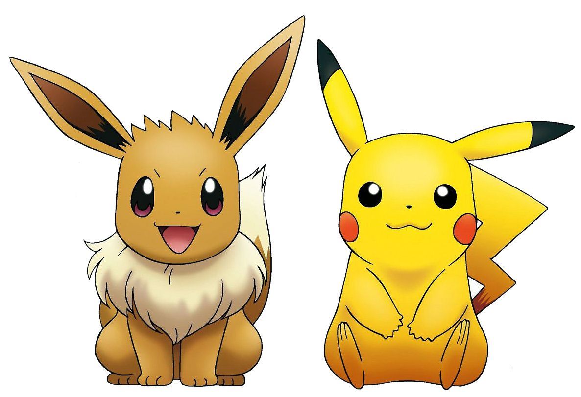 Pikachu ed Eevee Pokémon, 1186x811 HD, iMac