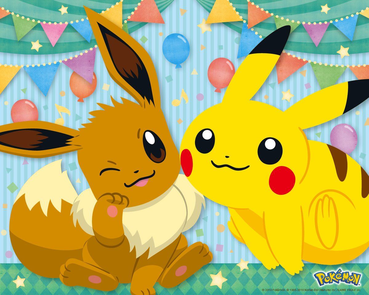 Pikachu ed Eevee Pokémon, 1200x960 HD, Desktop