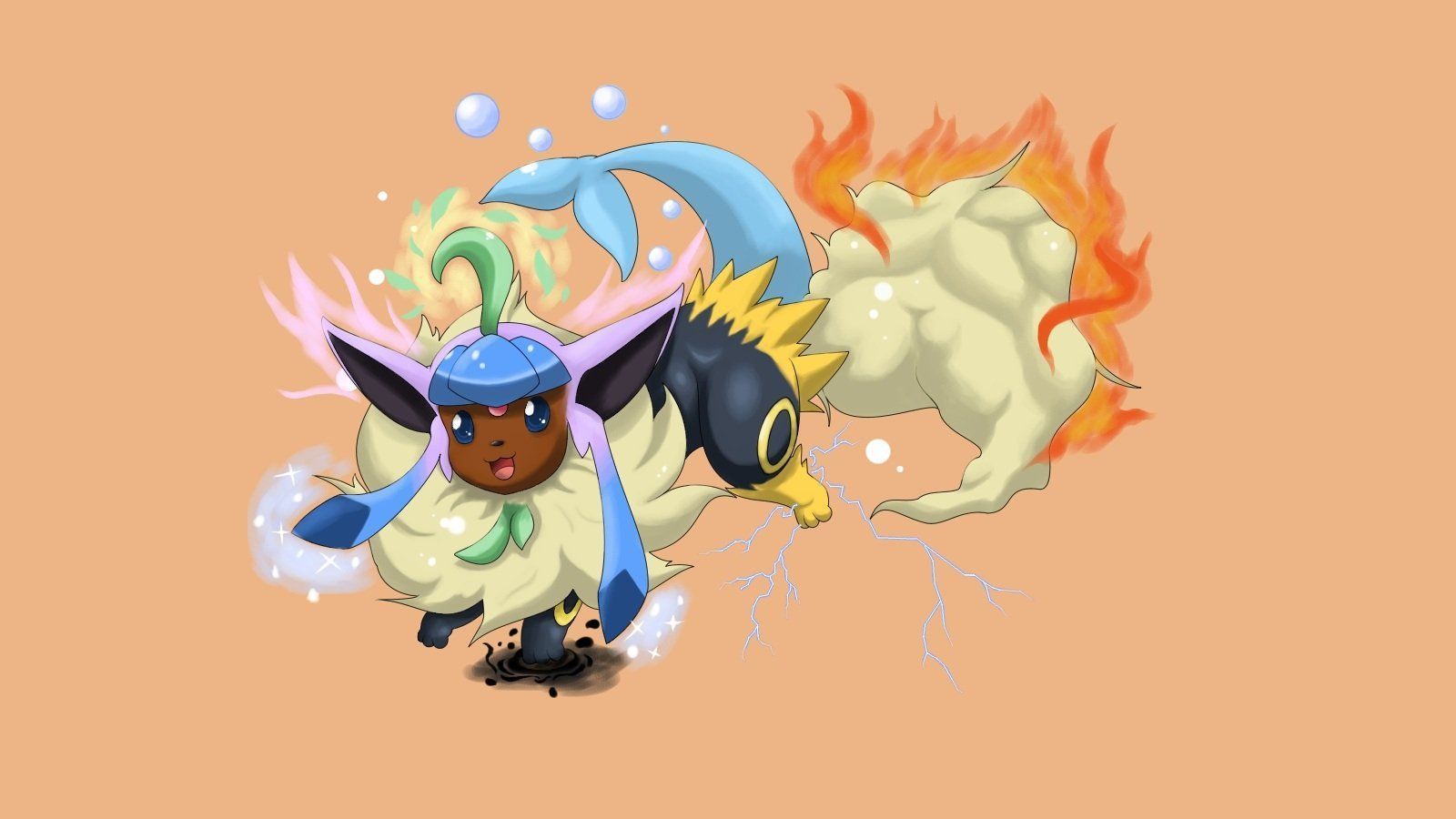 Eevee travestito da altri Pokémon, 1600x900 HD Ready, PC