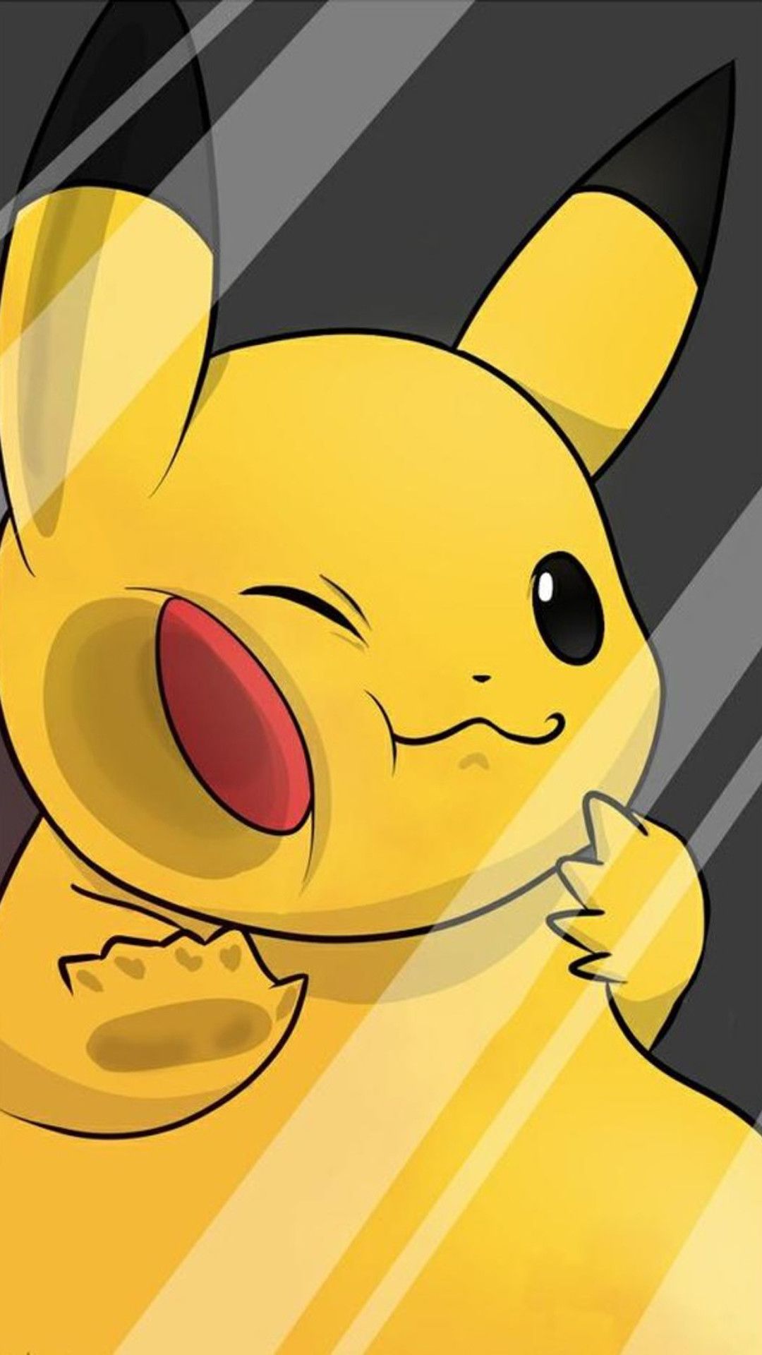 Pikachu che sorride, 1080x1920 Verticale, iPhone Pro Max