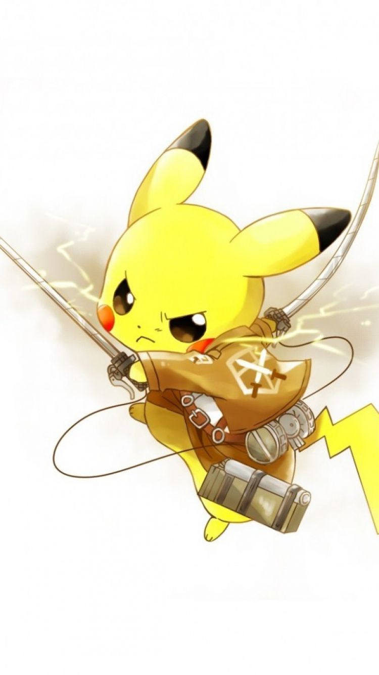 Pikachu con equipaggiamento manovra 3D, 750x1334 Verticale, iPhone Pro Max