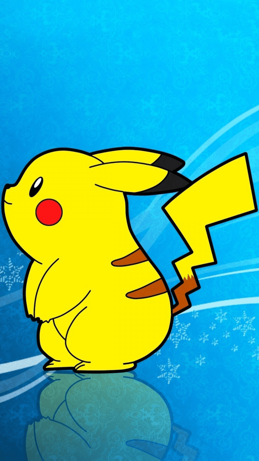 Pikachu su sfondo blu, 1080x1920 Verticale, iPhone Air