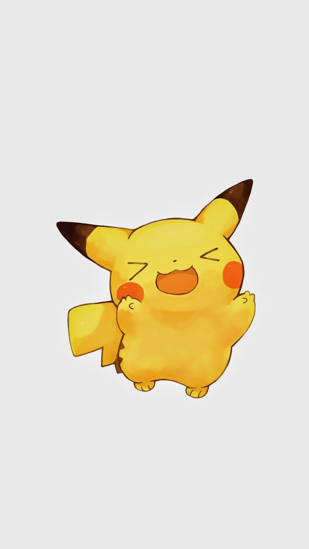 Pikachu volto giallo minimal, 1080x1920 Verticale, iPhone Pro