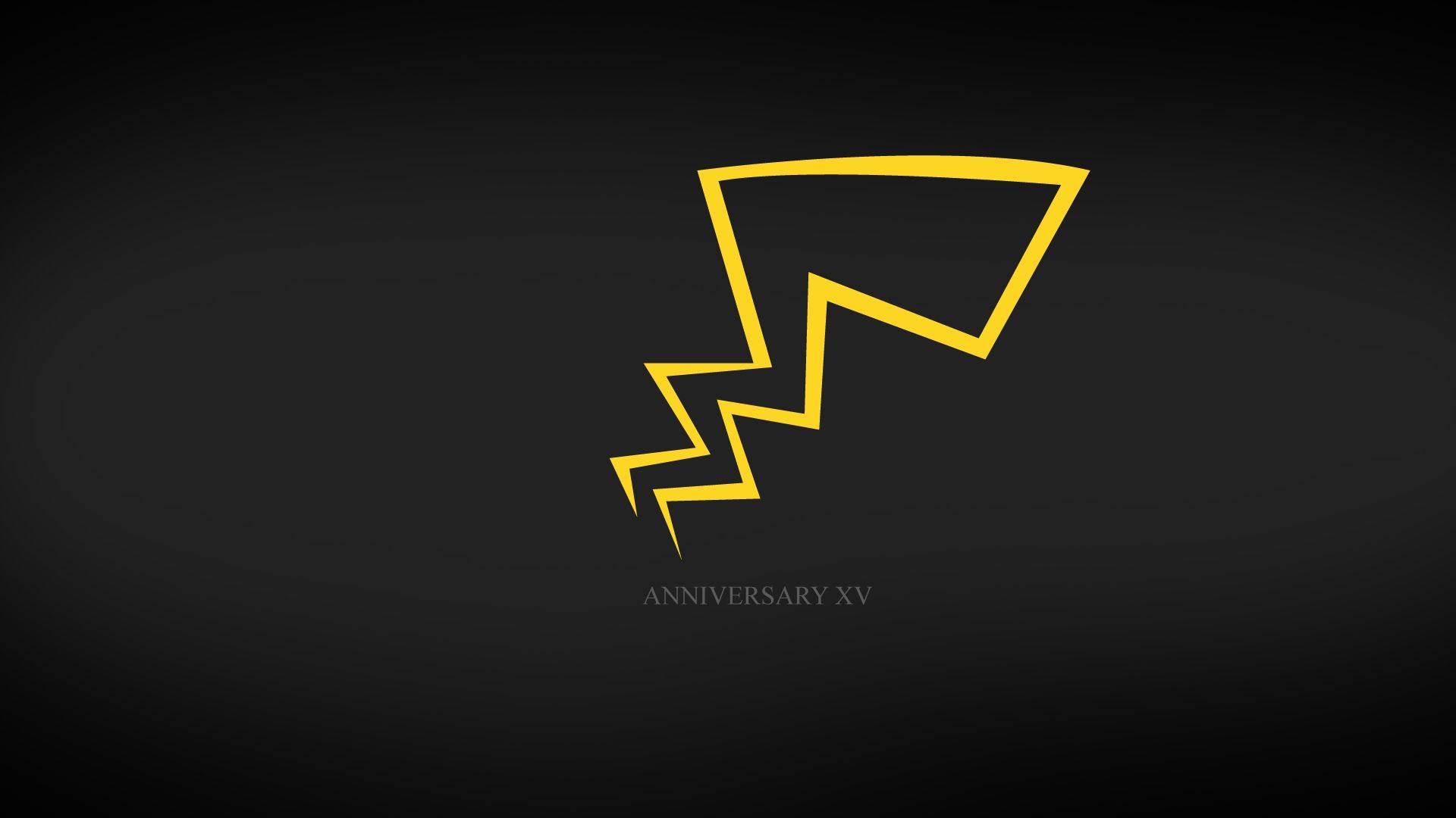 Fulmine giallo Pikachu minimalista, 1920x1080 Full HD 1080p, Desktop