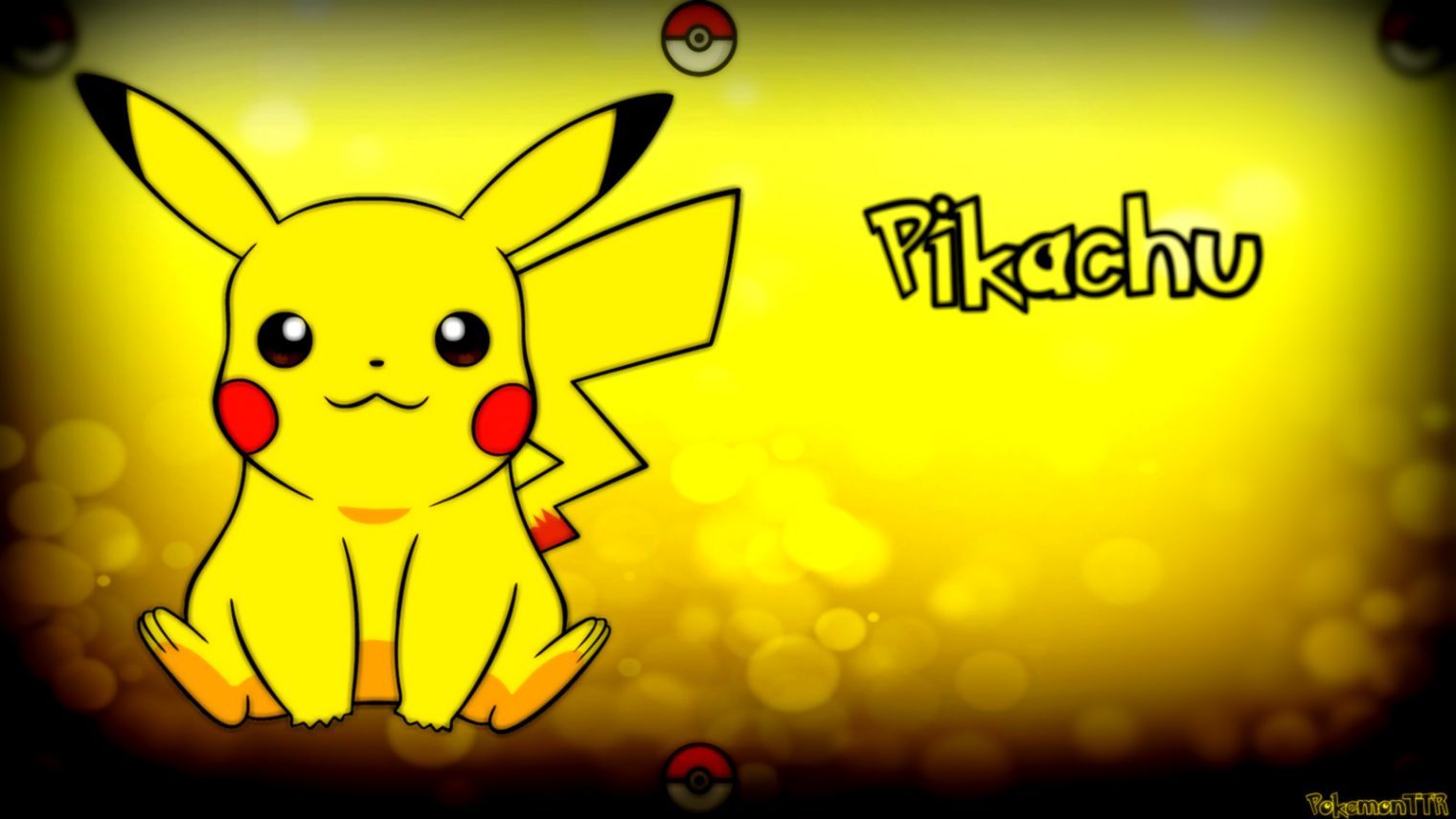 Pikachu Pokémon giallo, 1520x855 HD, Desktop