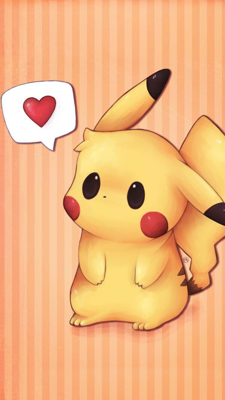 Pikachu con cuore, 750x1334 Verticale, iPhone