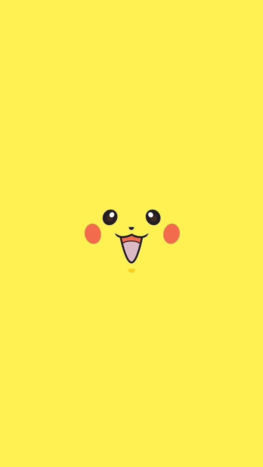 Pikachu minimal faccia, tipo elettro, 900x1600 Full HD Verticale, Smartphone