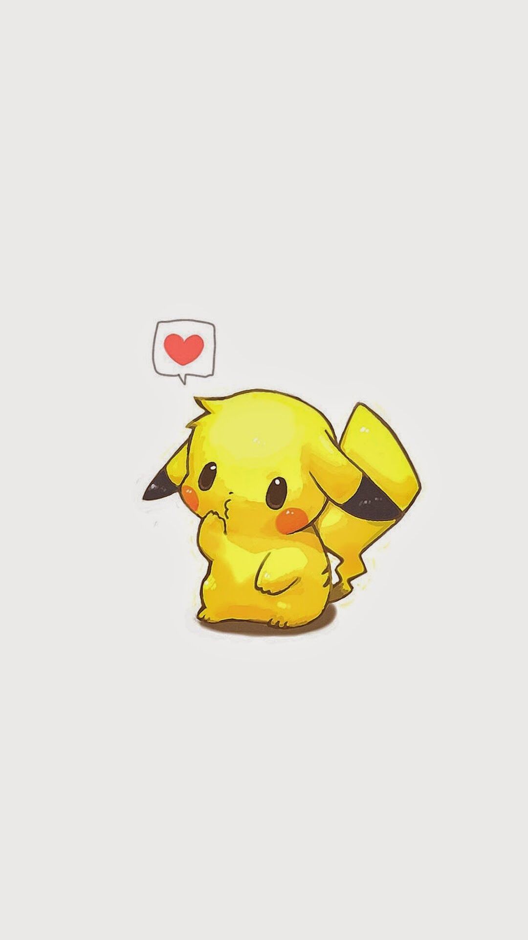 Pikachu carino con cuore, 1080x1920 Full HD Verticale, Samsung Galaxy