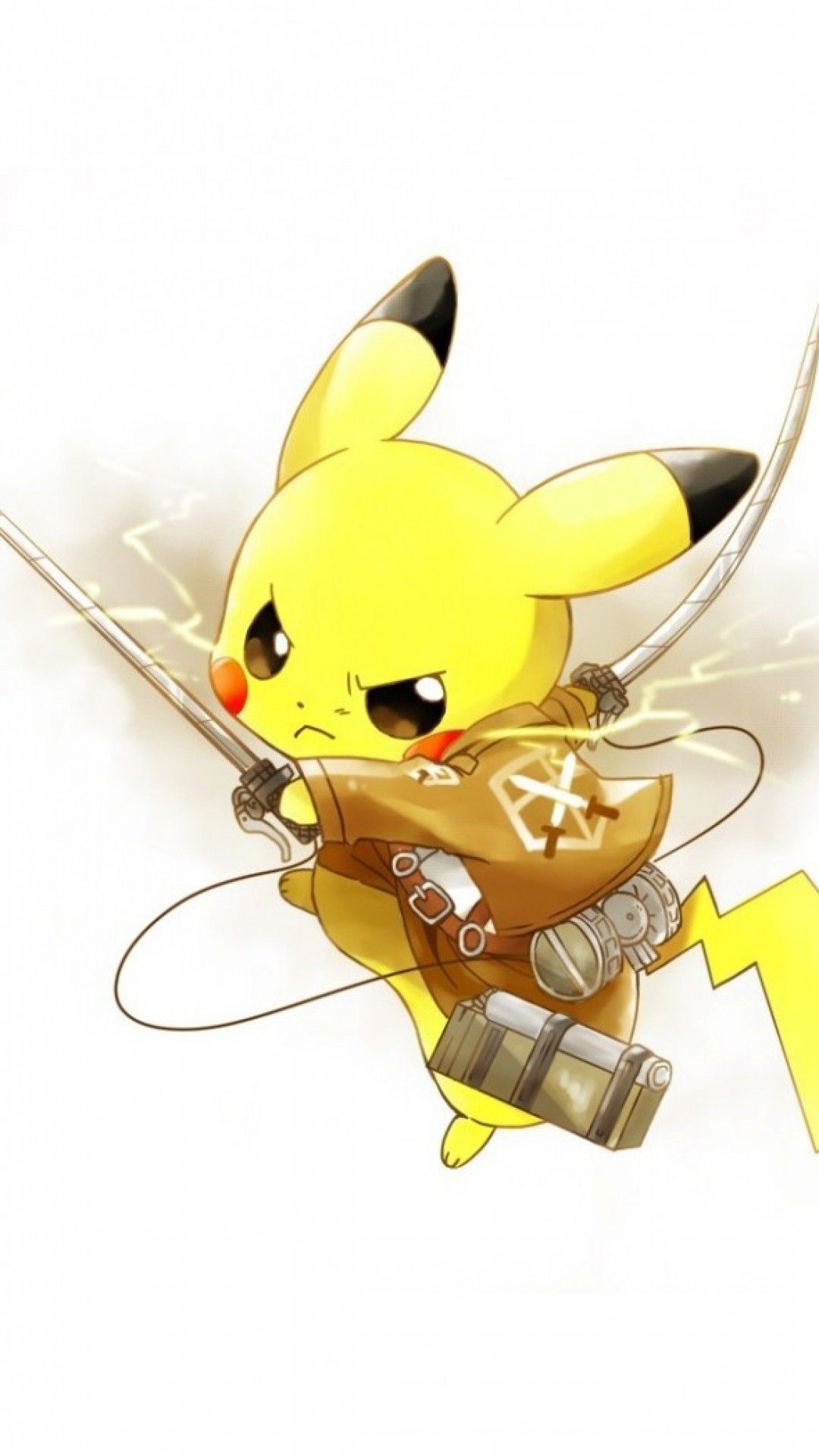 Pikachu stile Attack on Titan, 1080x1920 Full HD Verticale, Samsung Galaxy