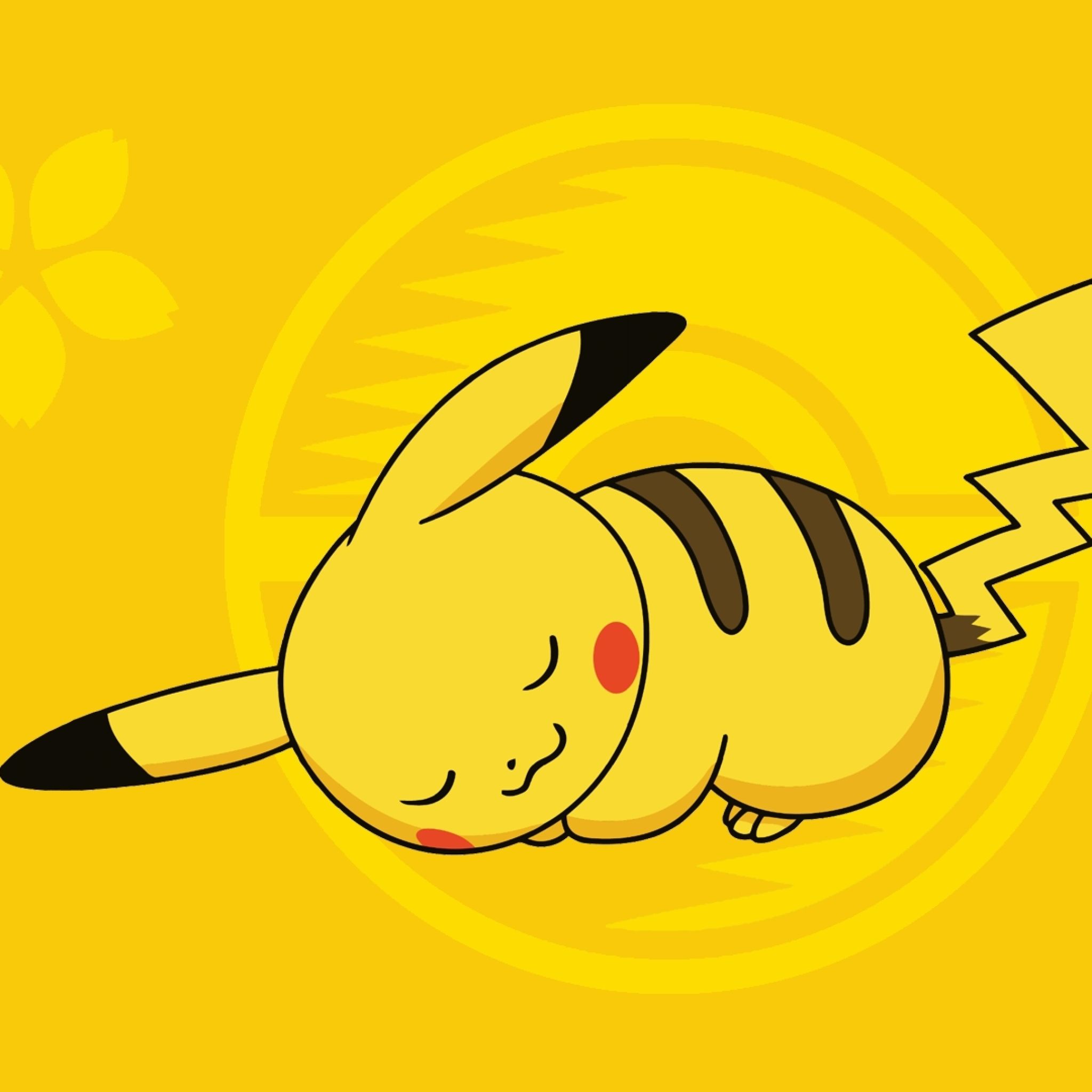 Pikachu addormentato, 2048x2048 alta risoluzione, iMac