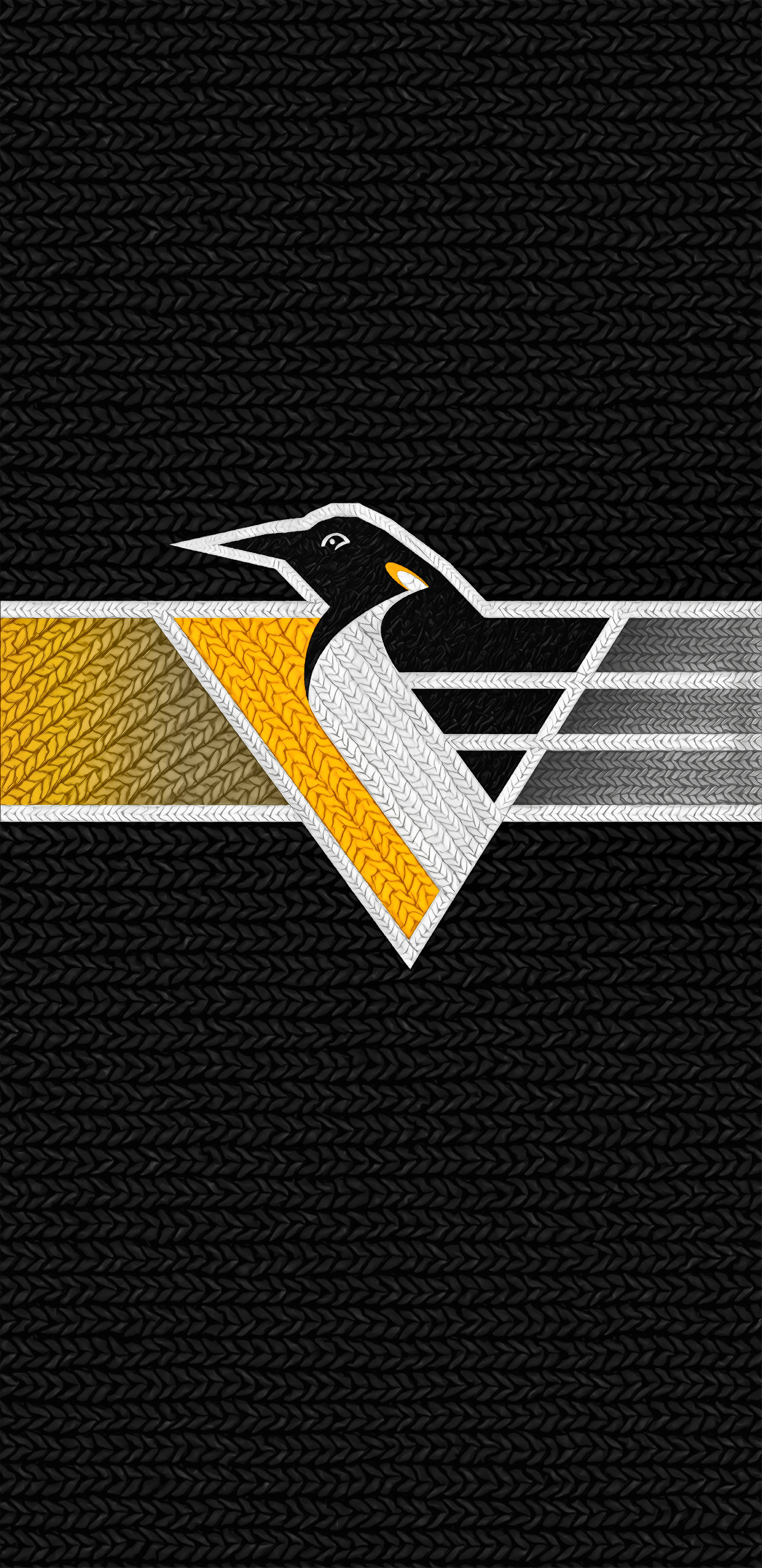 Logo pinguino stilizzato nero oro, 2116x4352 Verticale, Telefono