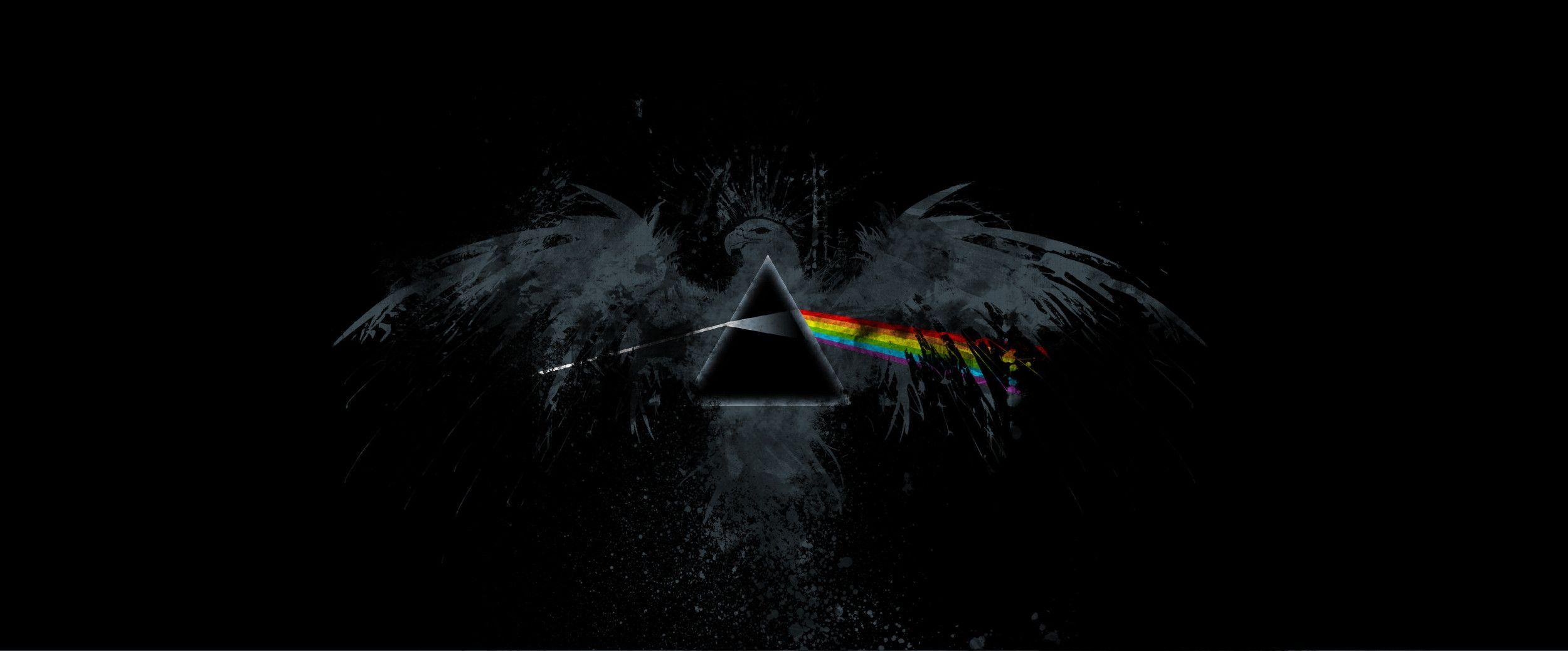 Prisma Pink Floyd con ali, 2500x1038 Ultrawide, Dual Monitor