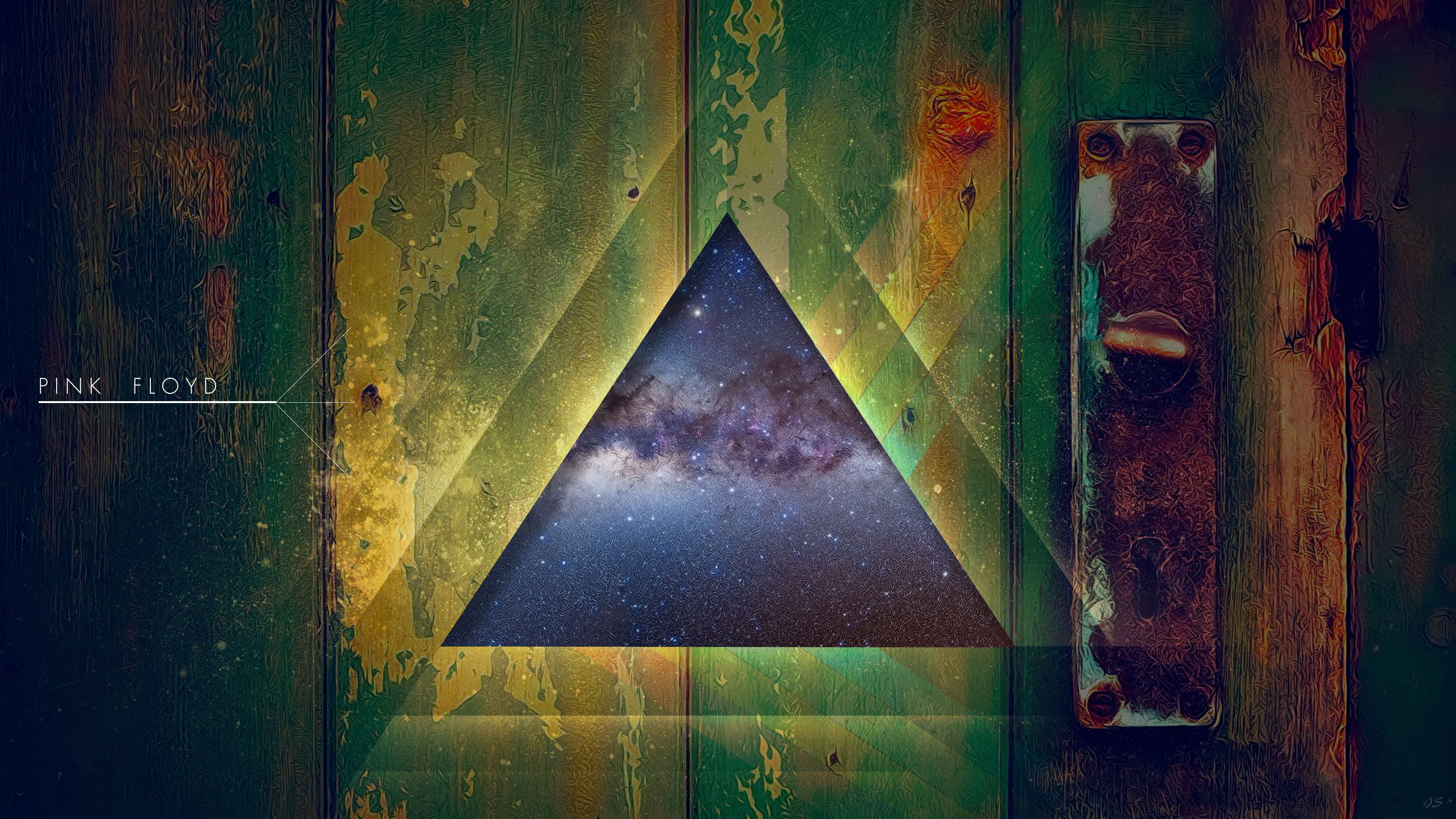 Pink Floyd prisma triangolo cosmico, 3840x2160 4K Ultra HD, Monitor 4K