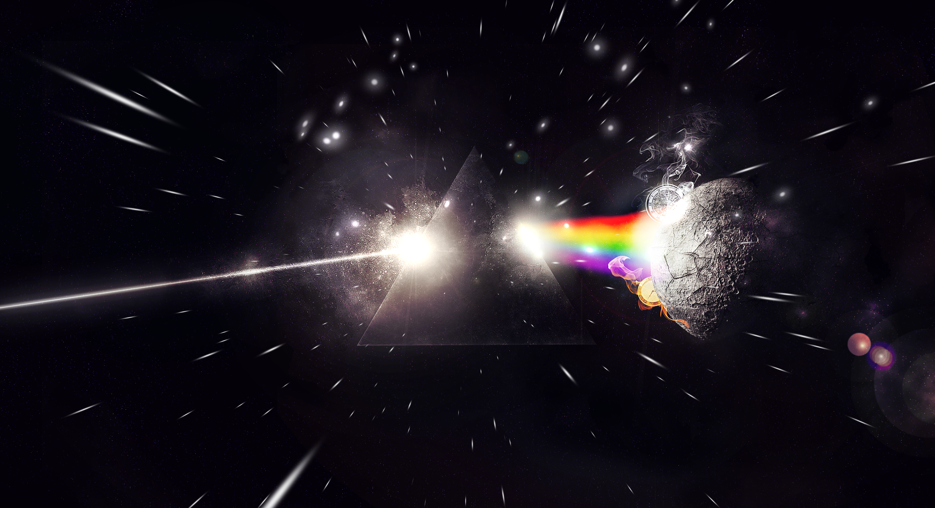 Prisma arcobaleno Pink Floyd spazio, 1920x1044 Full HD, Desktop