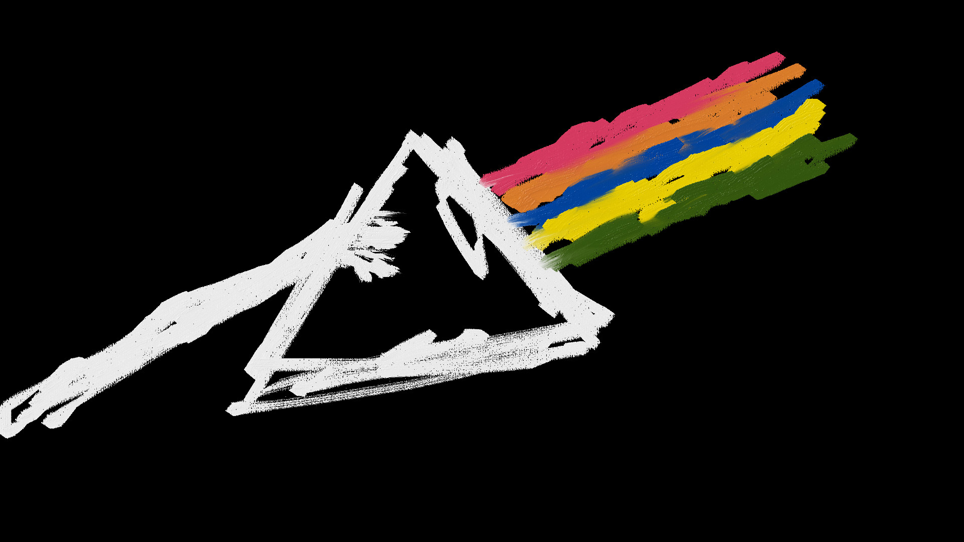 Prisma arcobaleno Pink Floyd disegnato, 1920x1080 Full HD 1080p, Desktop