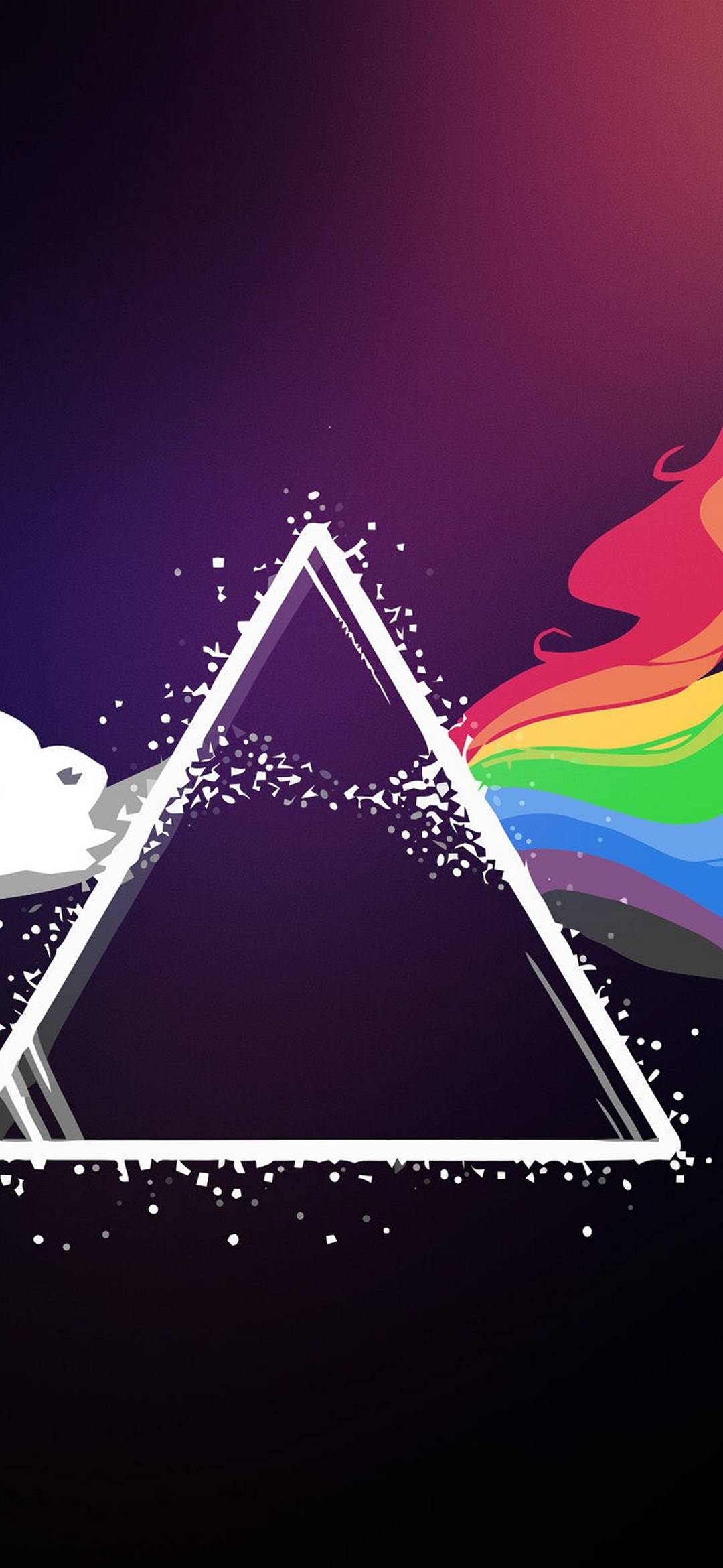 Prisma Pink Floyd arcobaleno, 1080x2340 Full HD Verticale, iPhone