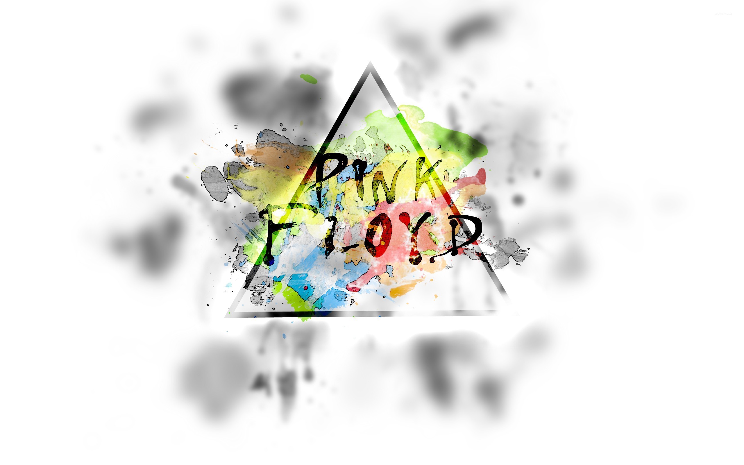 Logo Pink Floyd prisma acquerello, 2560x1600 2K+, Desktop