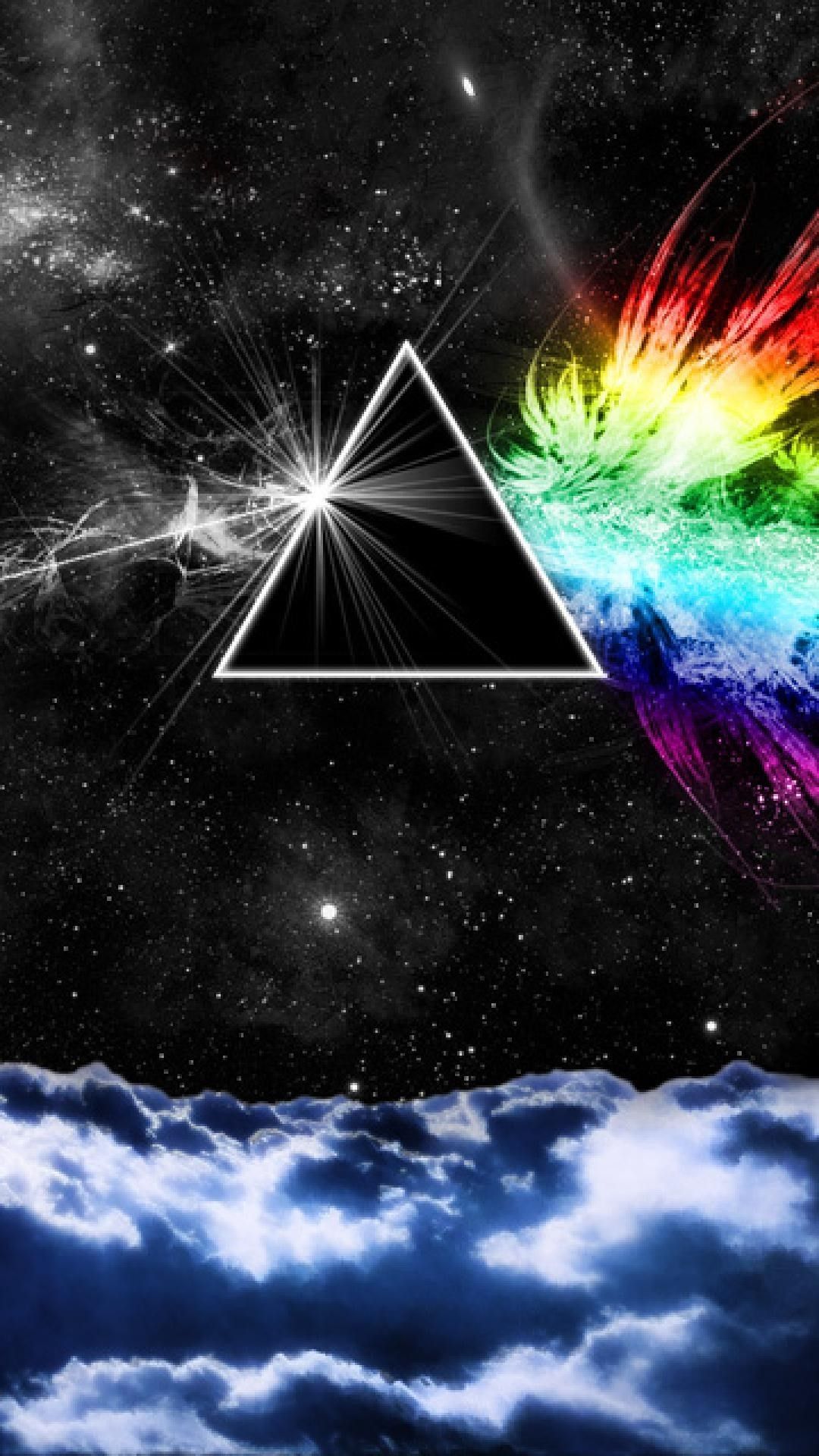 Piramide prisma Dark Side of the Moon, 1080x1920 Full HD Verticale, Smartphone