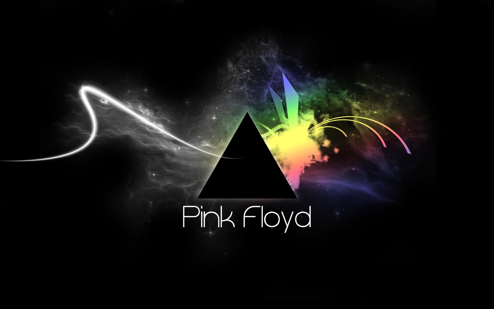 Pink Floyd prisma arcobaleno nero, 1920x1200 WUXGA, PC