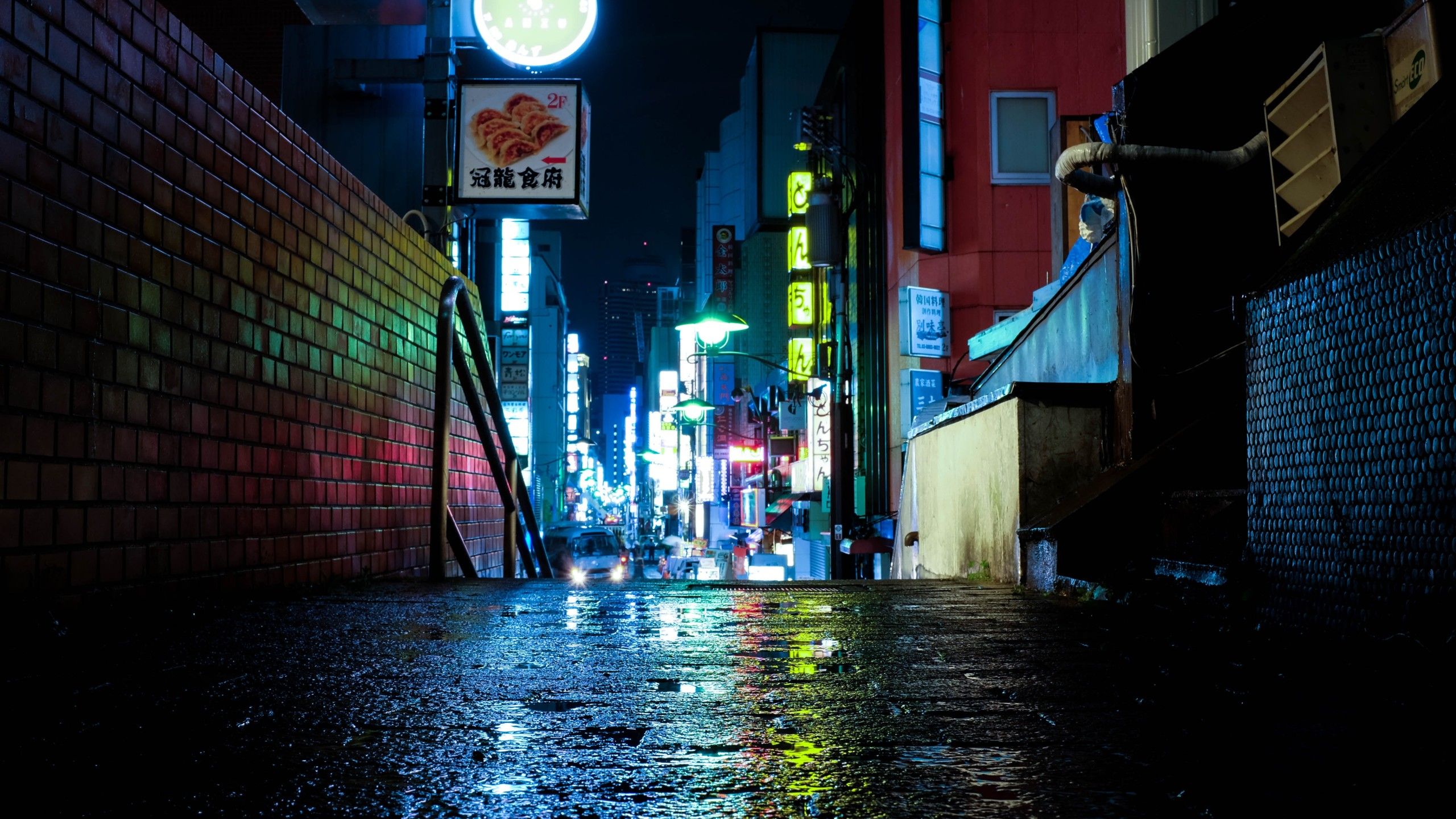 Vicolo notturno Tokyo neon, 2560x1440 2K QHD, PC