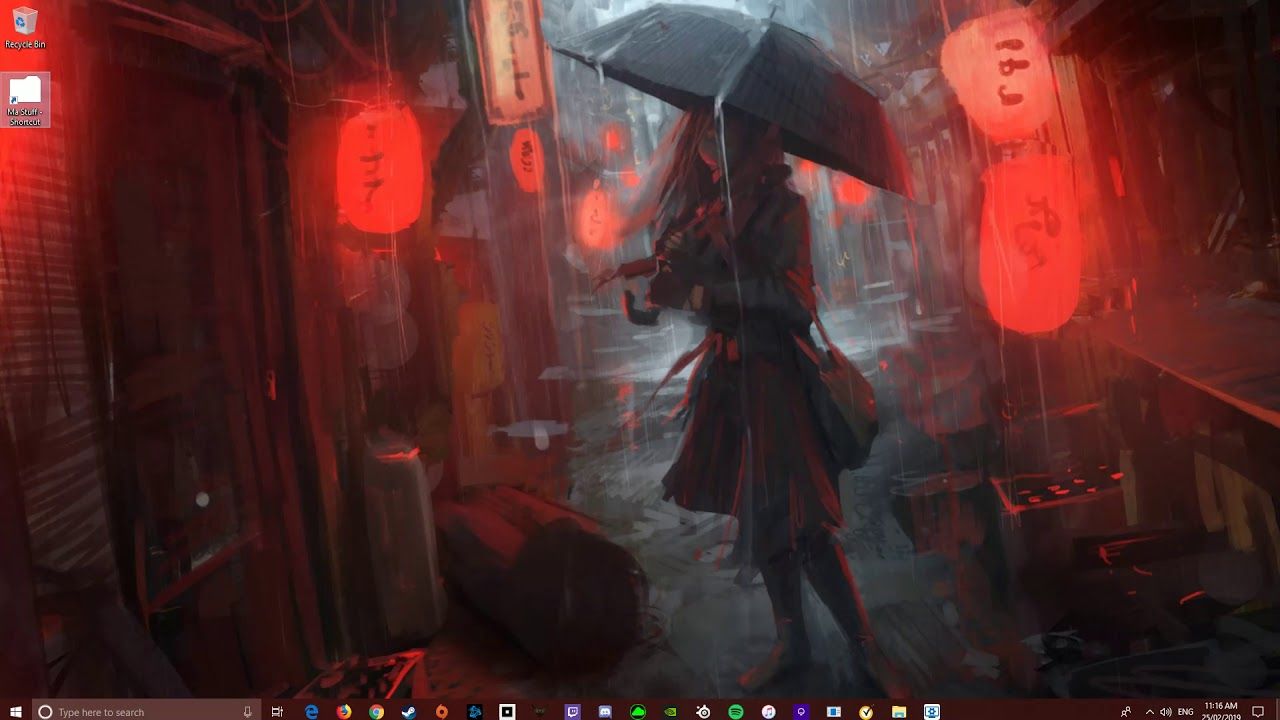 Vicolo giapponese piovoso con lanterne, 1280x720 HD, Desktop