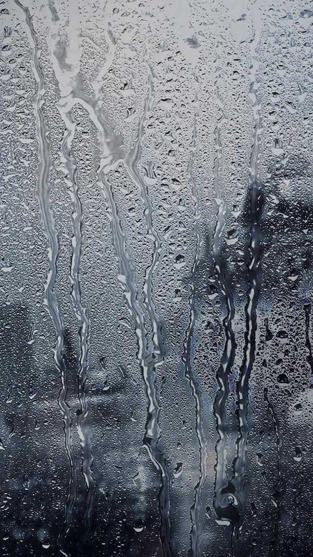 Gocce di pioggia su vetro, 1080x1920 Verticale, Mobile
