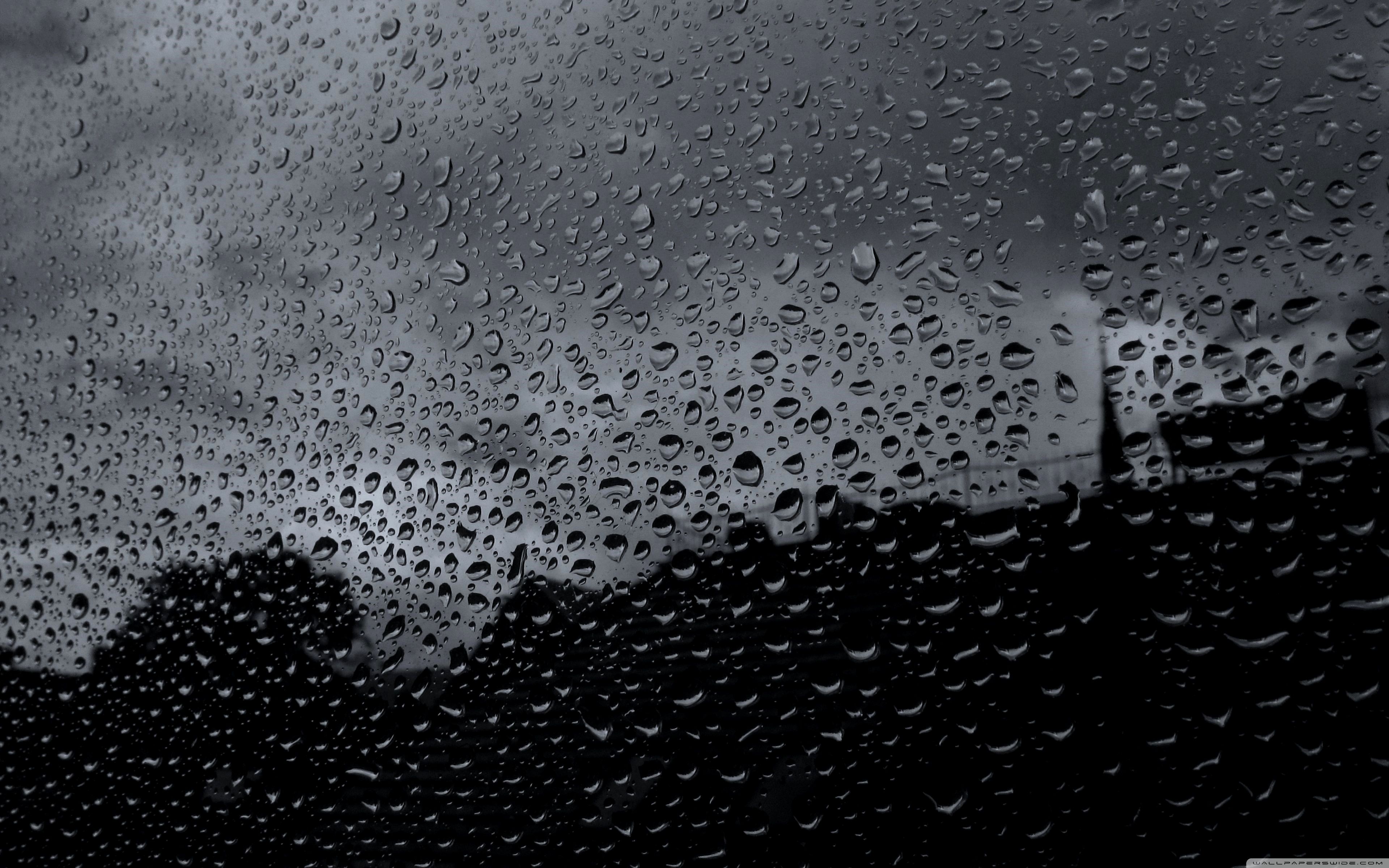 Gocce di pioggia su vetro, 3840x2400 Ultra HD, 4K TV