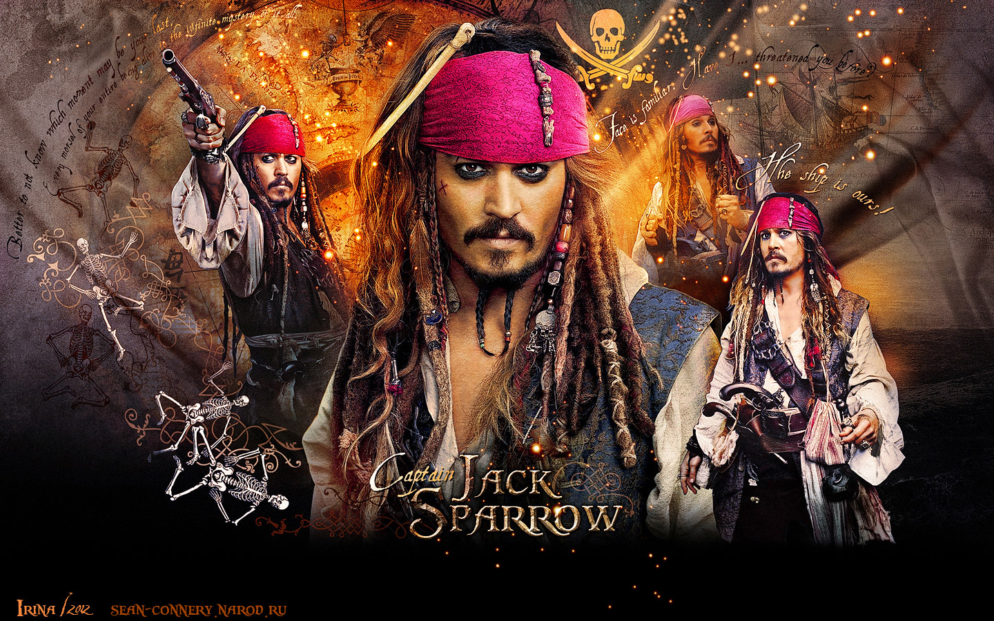 Jack Sparrow Pirati dei Caraibi, 1440x900 HD, Desktop