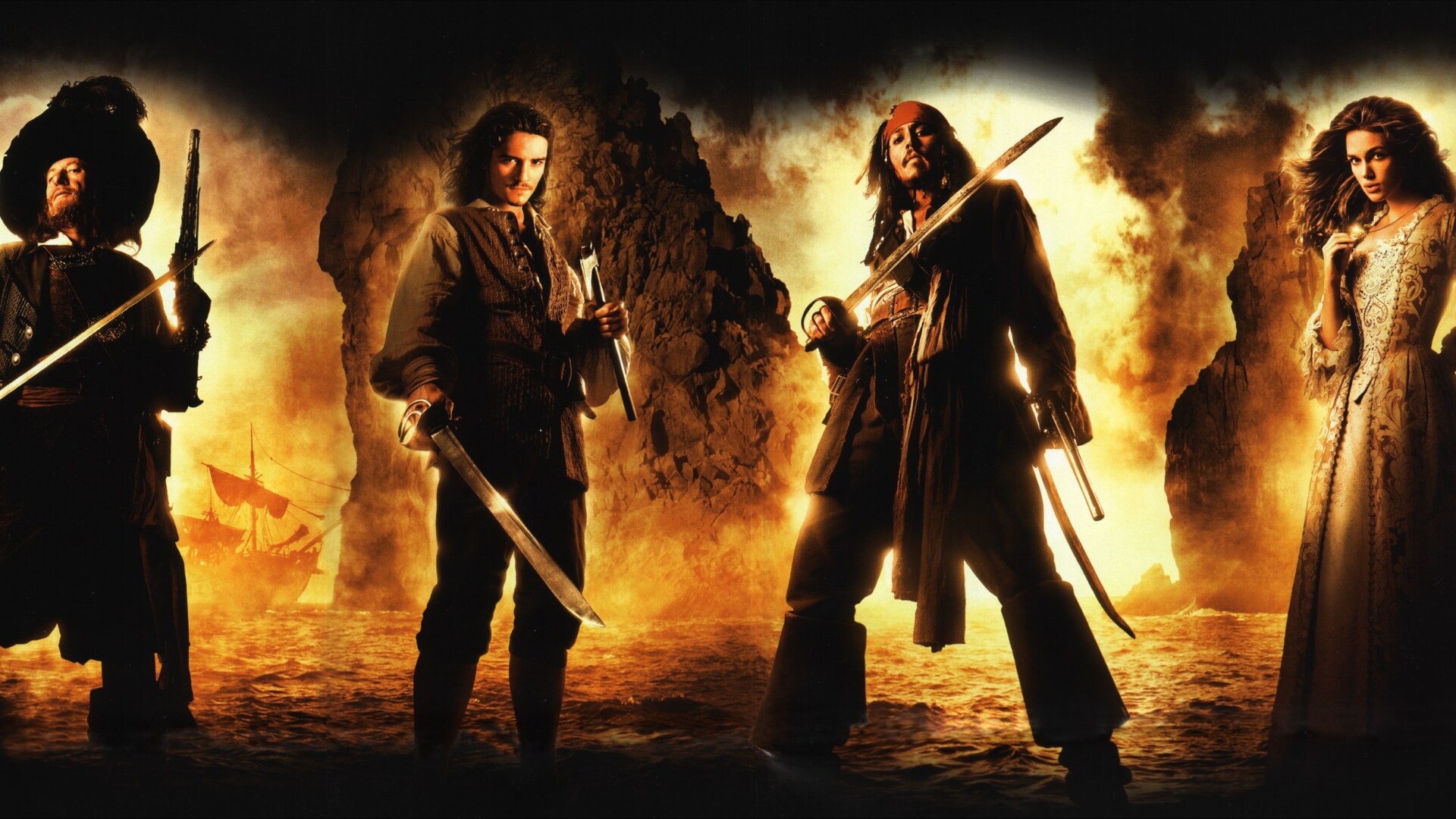 Pirati dei Caraibi personaggi film, 1920x1080 Full HD, PC