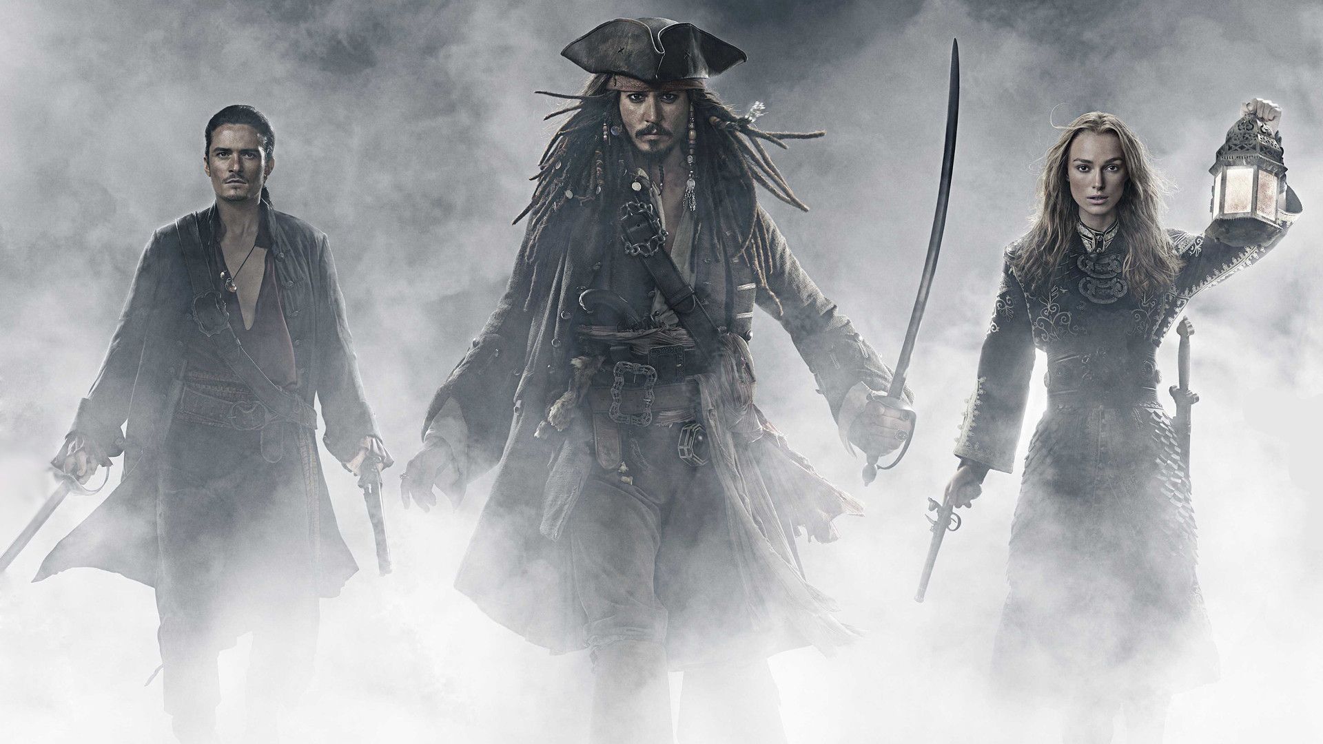 Pirati dei Caraibi personaggi nebbia, 1920x1080 Full HD 1080p, PC Desktop